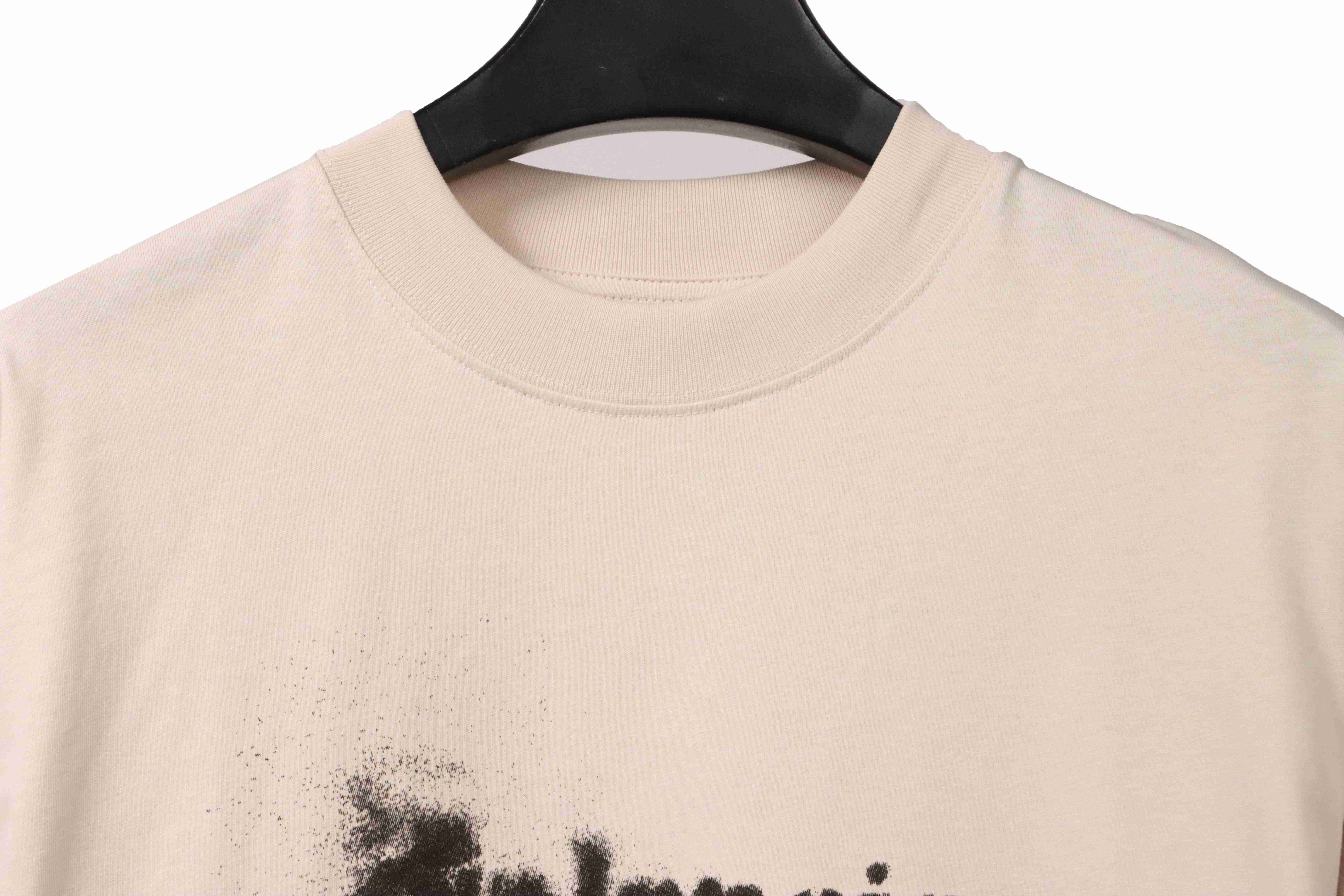 Balenciaga Fuzzy Coke Print Short Sleeve White