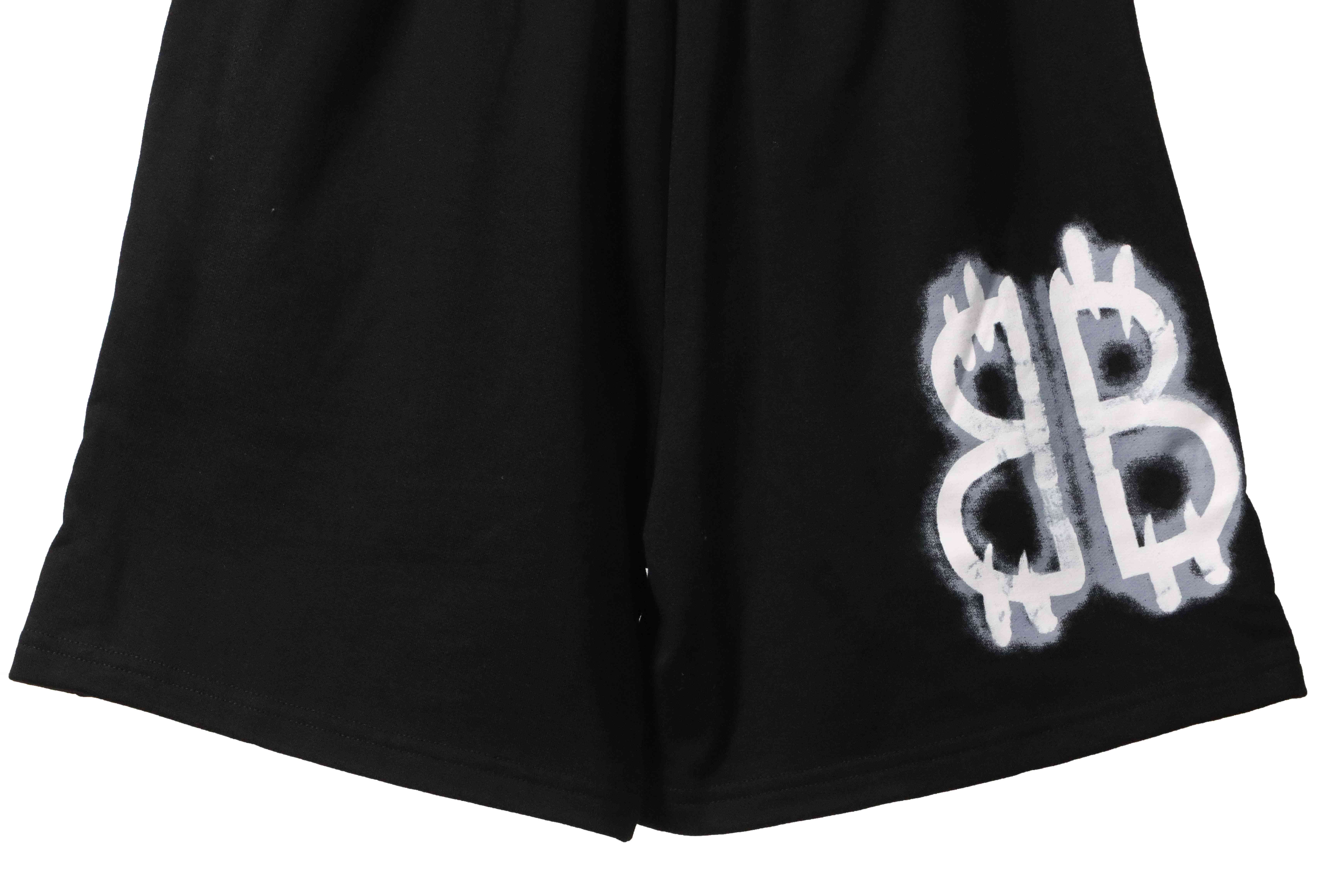 Balenciaga Graffiti Faded Print Shorts
