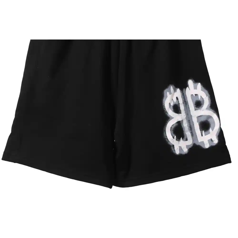 Balenciaga Graffiti Faded Print Shorts