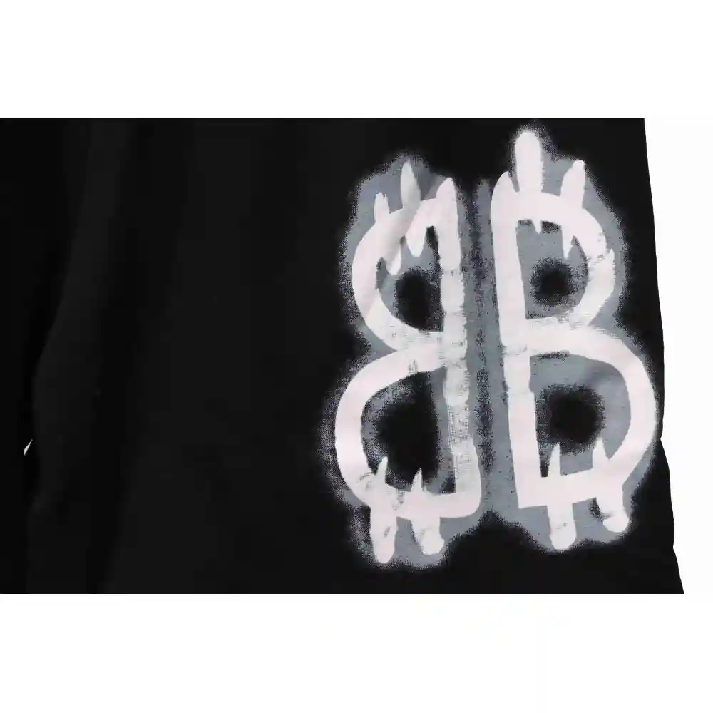 Balenciaga Graffiti Faded Print Shorts