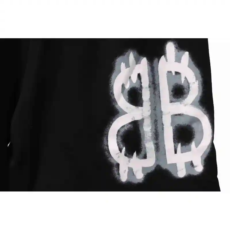 Balenciaga Graffiti Faded Print Shorts