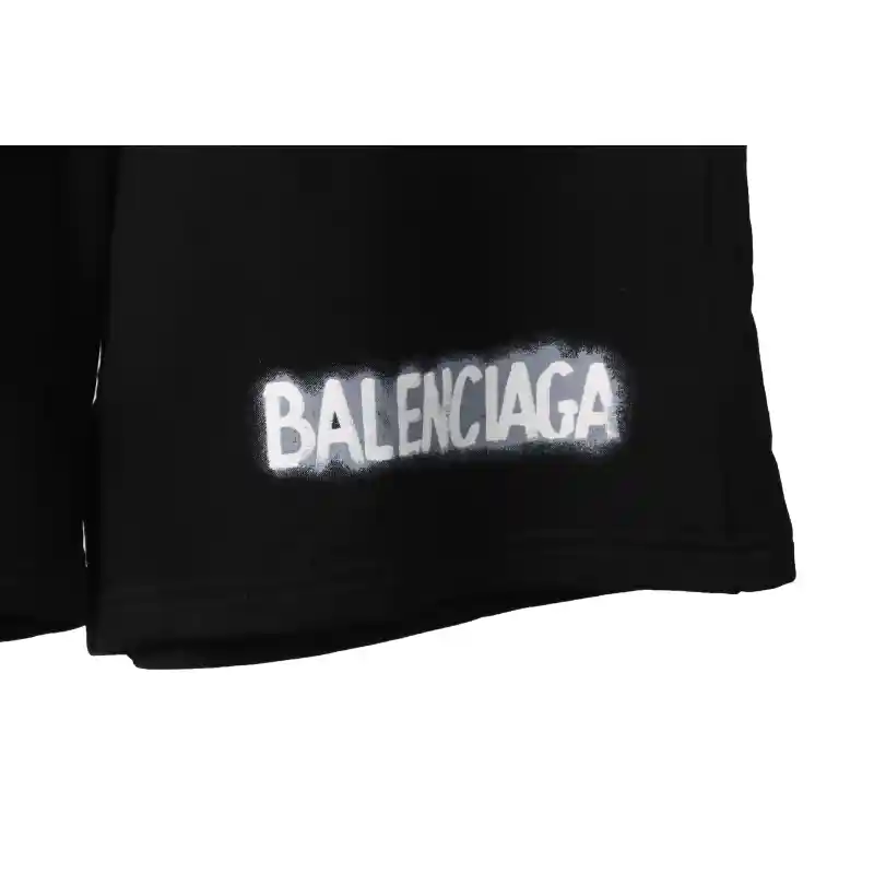 Balenciaga Graffiti Faded Print Shorts