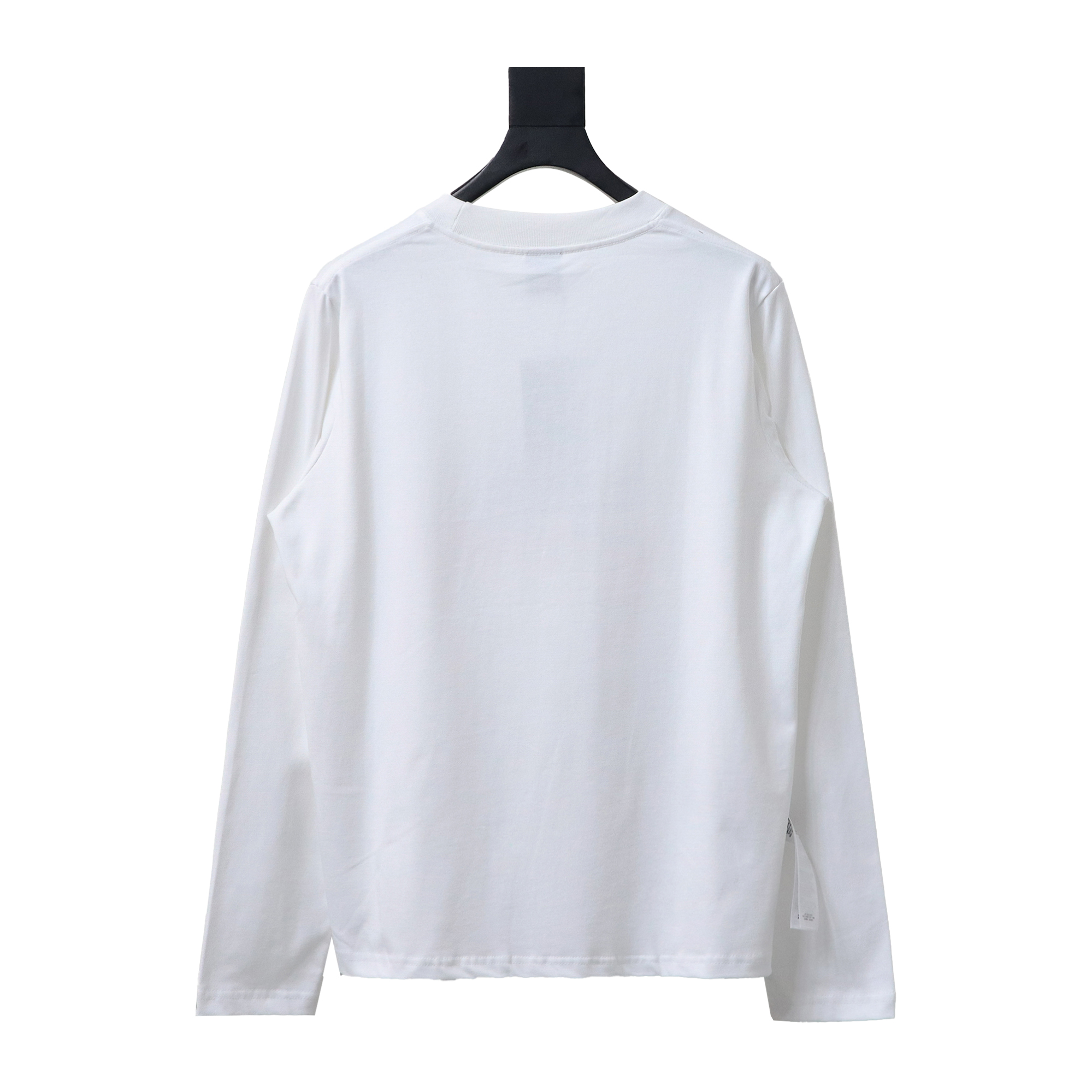 Balenciaga Joint Art Embroidered Long-Sleeved T-shirt White