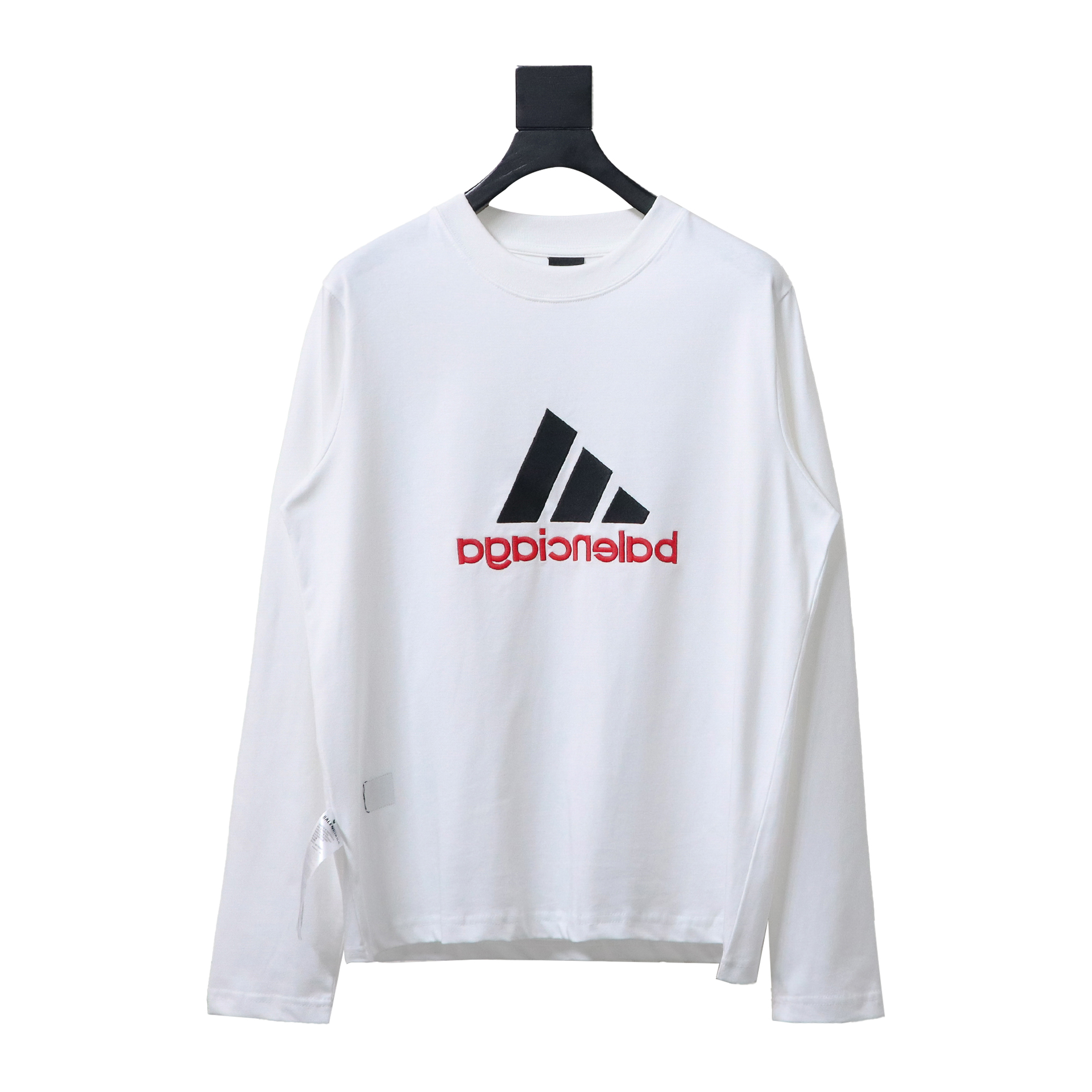 Balenciaga Joint Art Embroidered Long-Sleeved T-shirt White