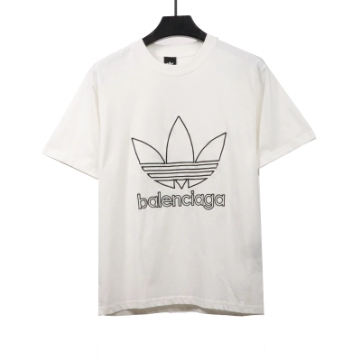 Balenciaga Joint Clover Brand LOGO Embroidered Short Sleeves (Special Price) 01