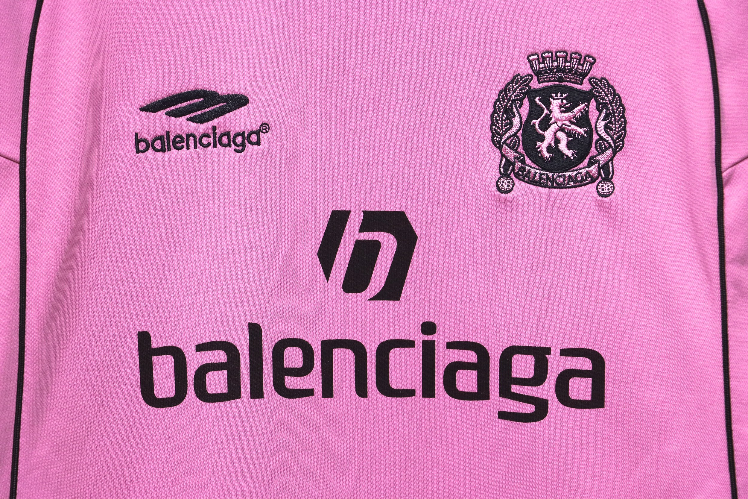 Balenciaga Manchester United 24S Patchwork Jersey Pink