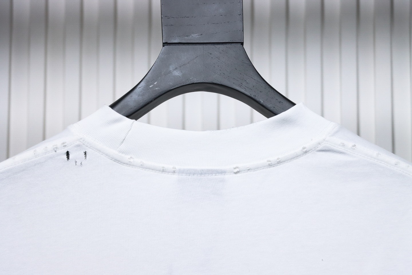 Balenciaga Masking Tape Crew Neck Long Sleeve T White