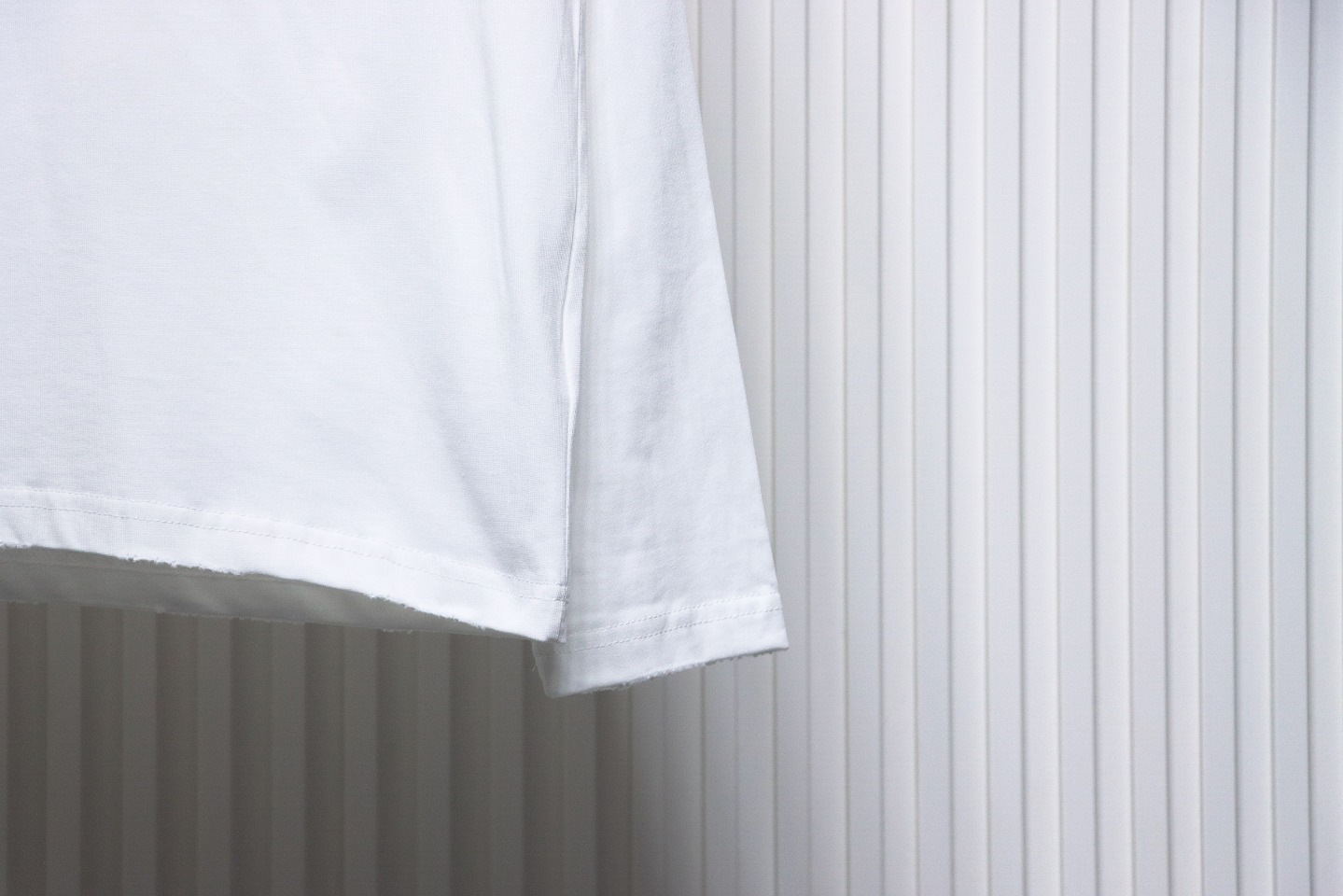 Balenciaga Masking Tape Crew Neck Long Sleeve T White