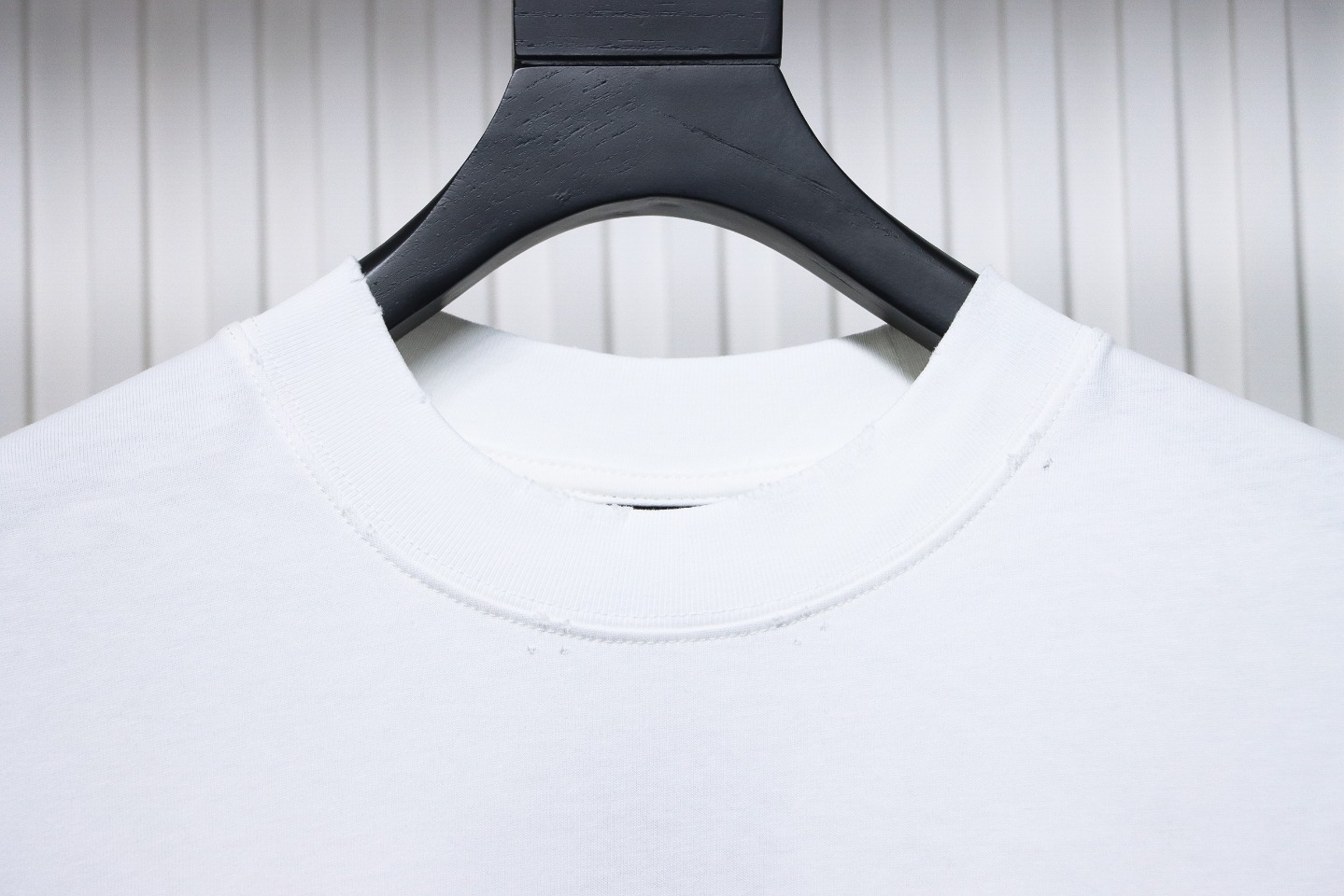 Balenciaga Masking Tape Crew Neck Long Sleeve T White