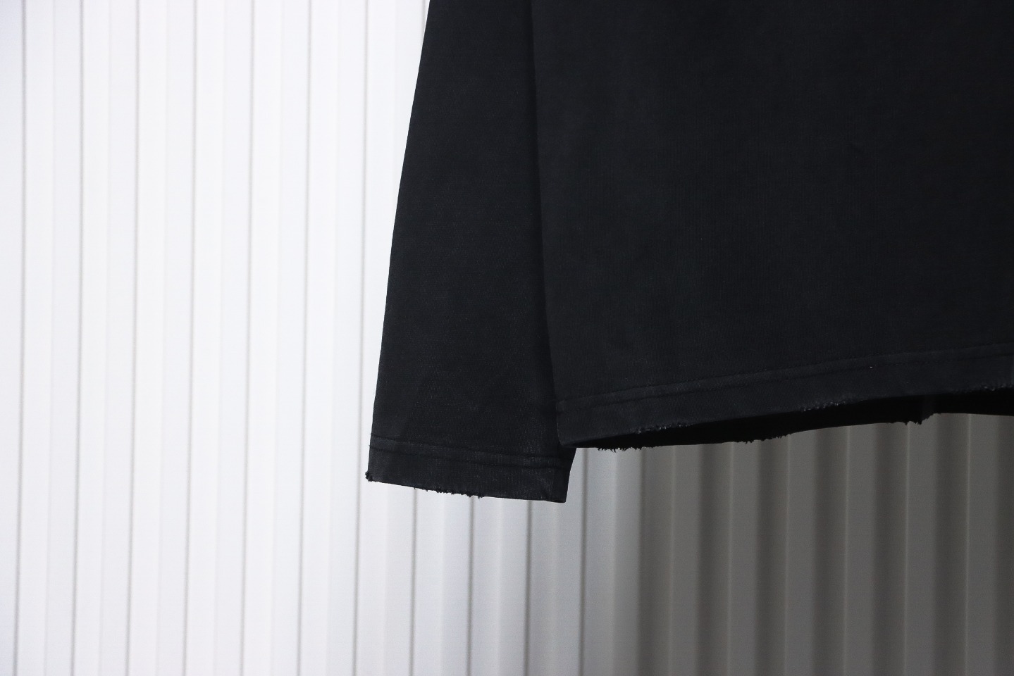 Balenciaga Masking Tape Crew Neck Long Sleeve T Black