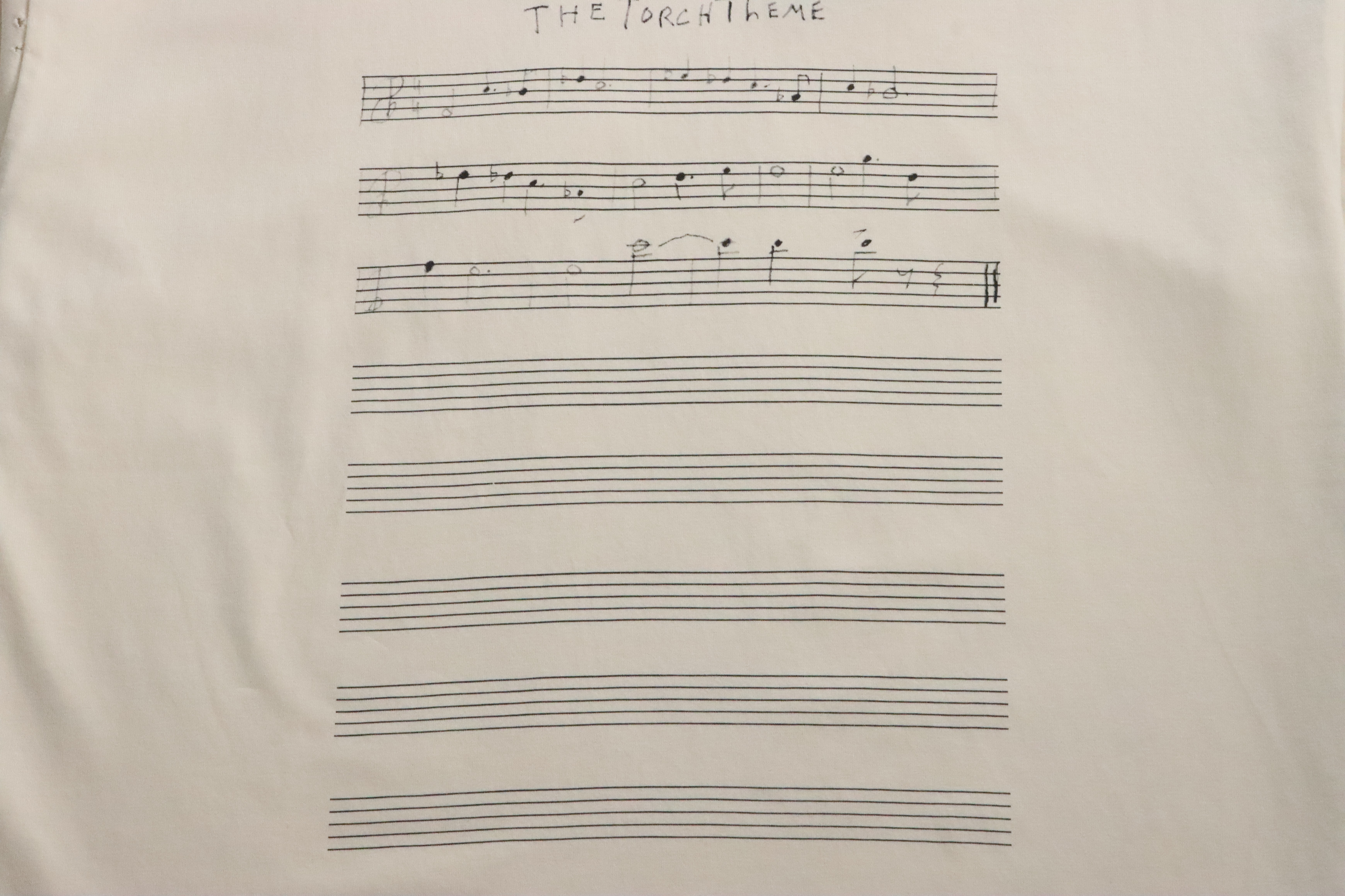 Balenciaga Musical Note Print Short Sleeves