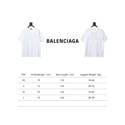 Balenciaga New BB Reverse Letter Embroidered Short-Sleeved T-shirt 02