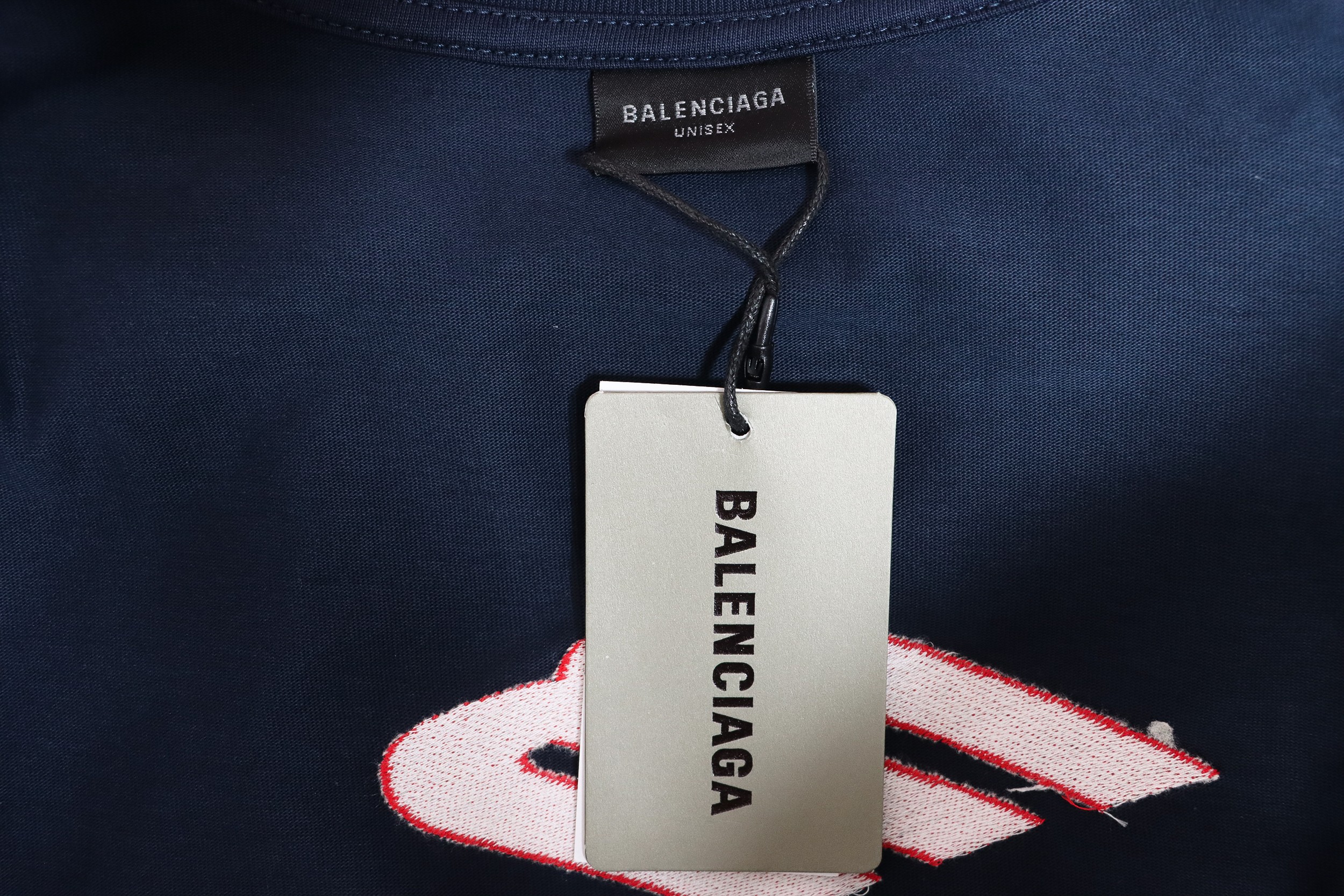 Balenciaga New M Logo LOGO Letter Embroidery Long Sleeves Blue