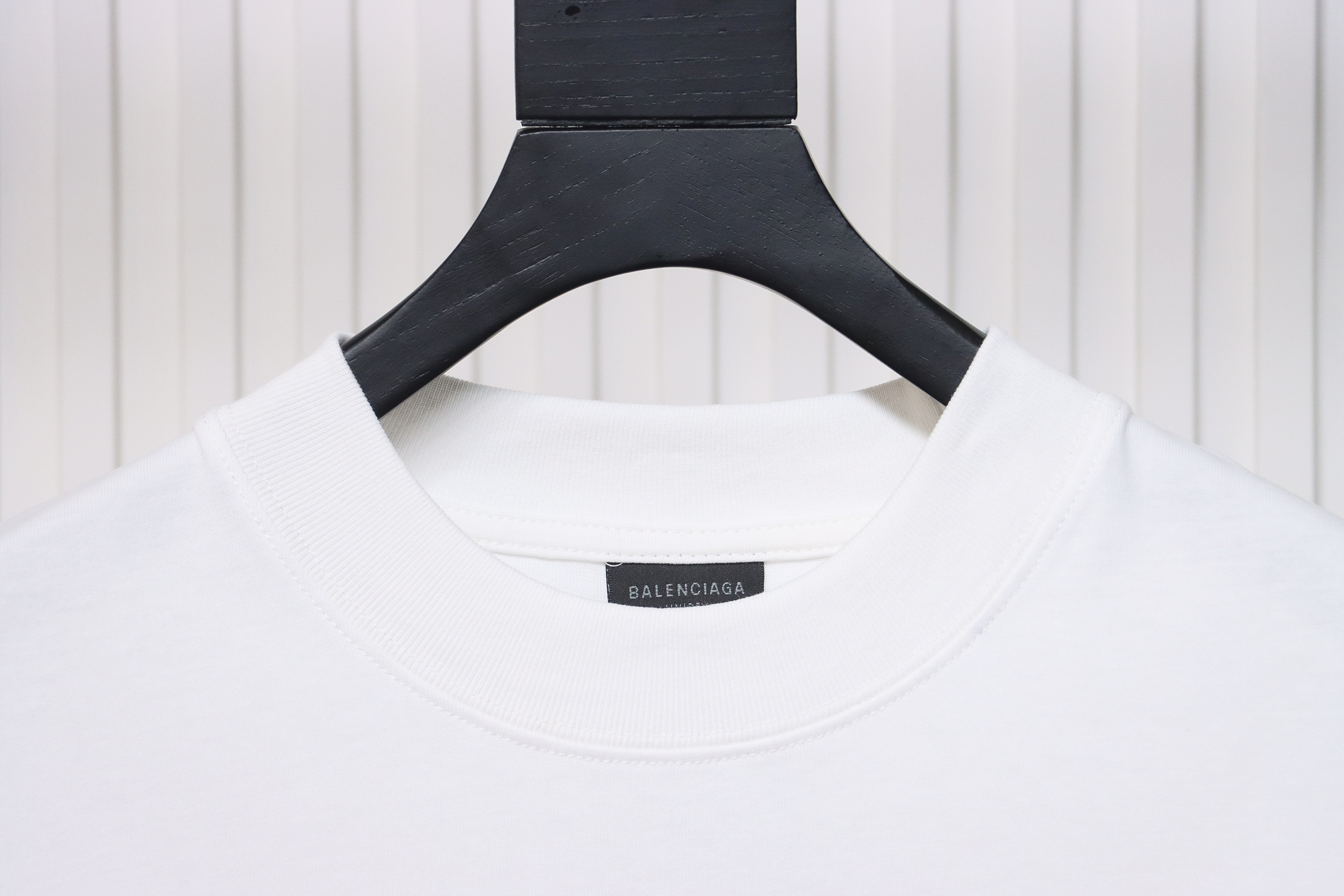 Balenciaga New M Logo LOGO Letter Embroidery Long Sleeves White