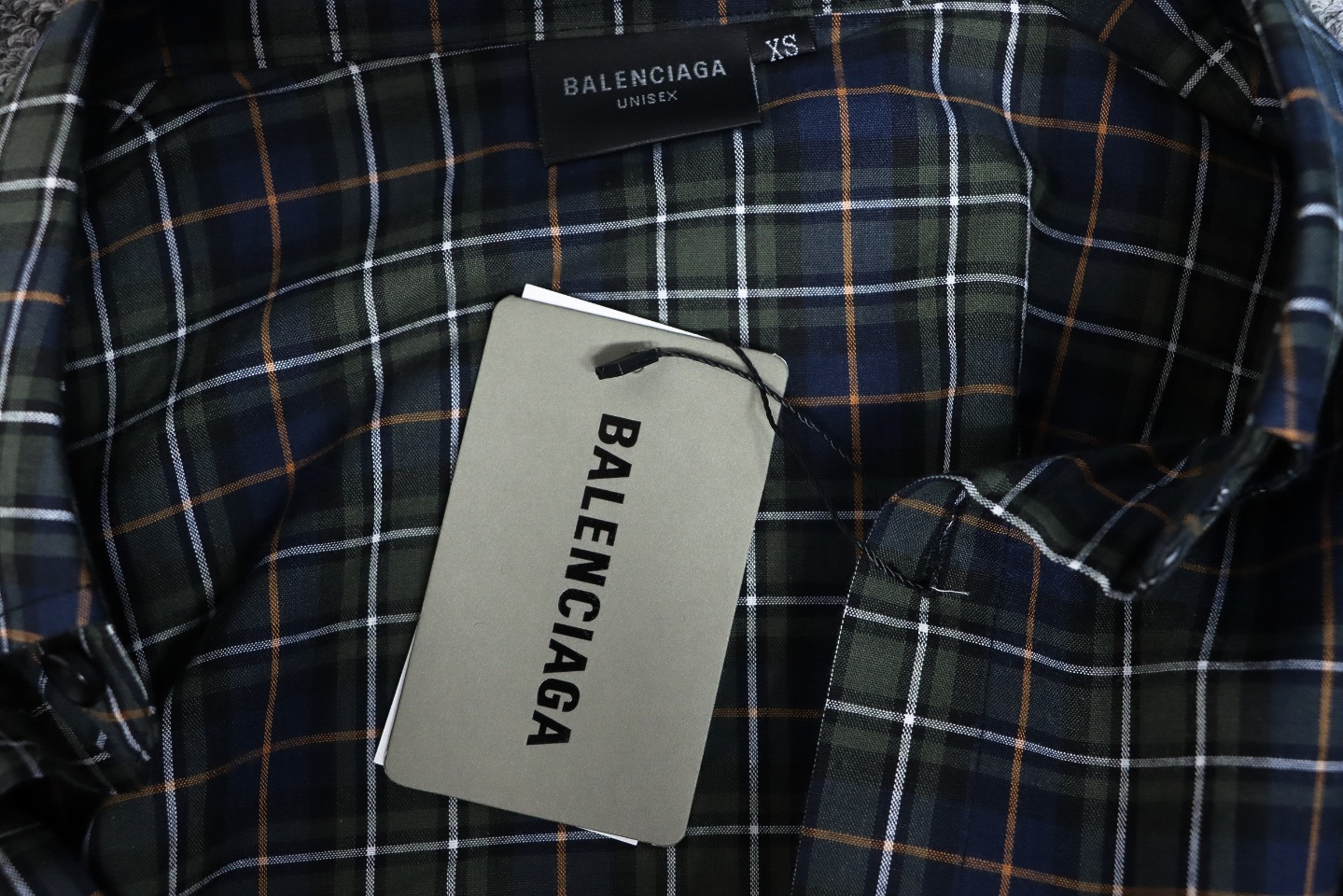 Balenciaga Plaid Print Shirt