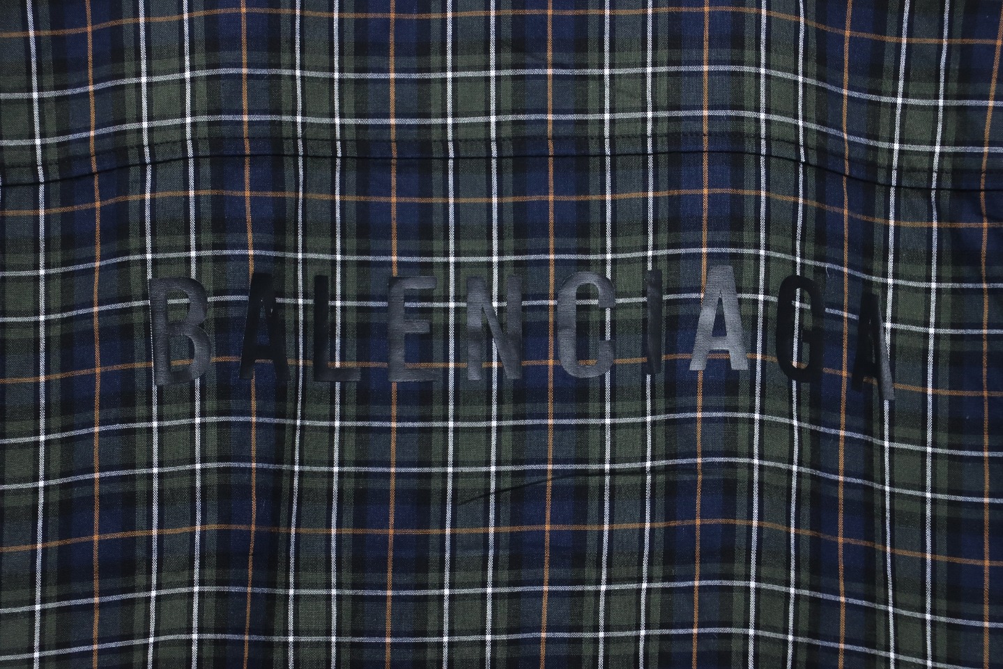 Balenciaga Plaid Print Shirt