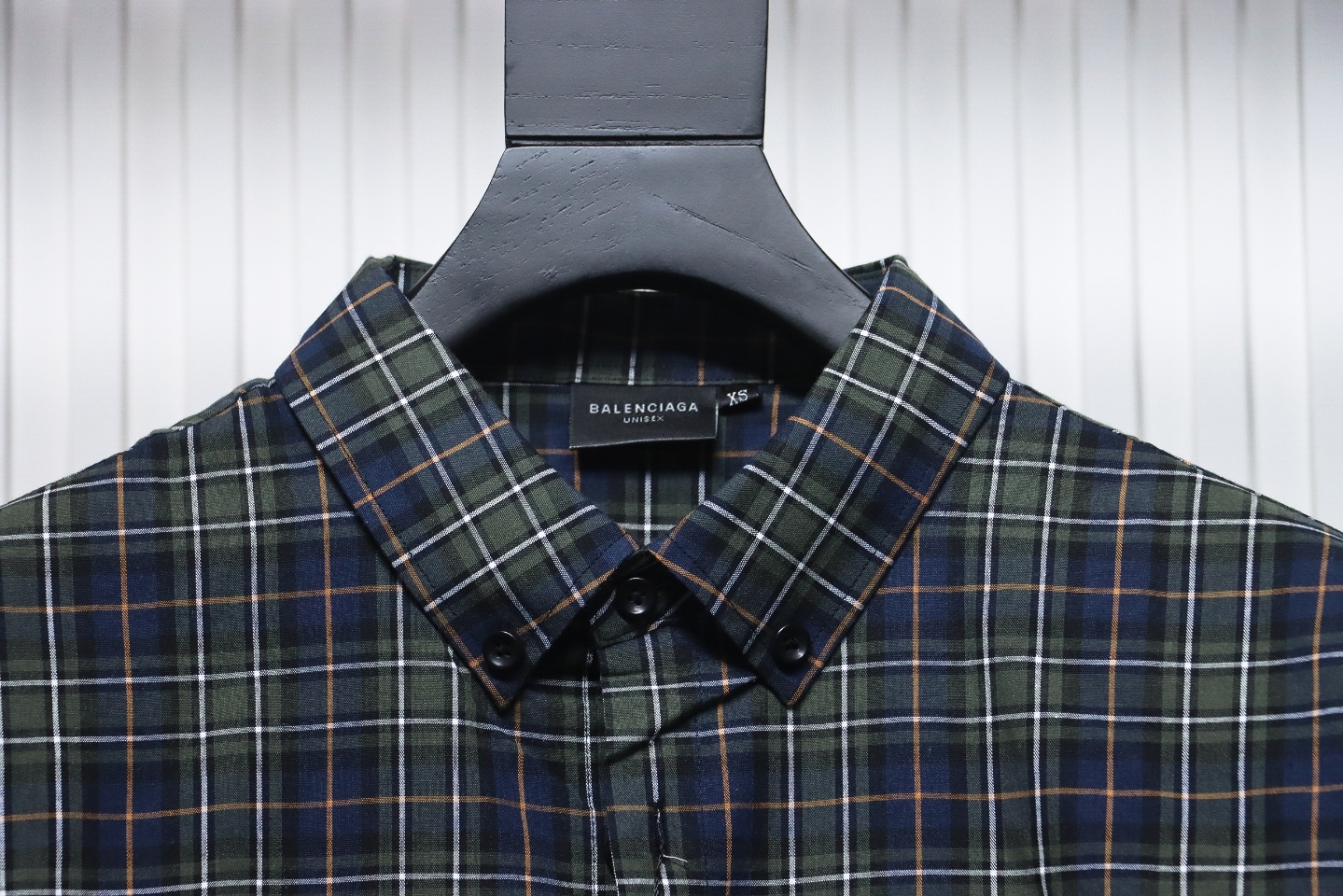 Balenciaga Plaid Print Shirt