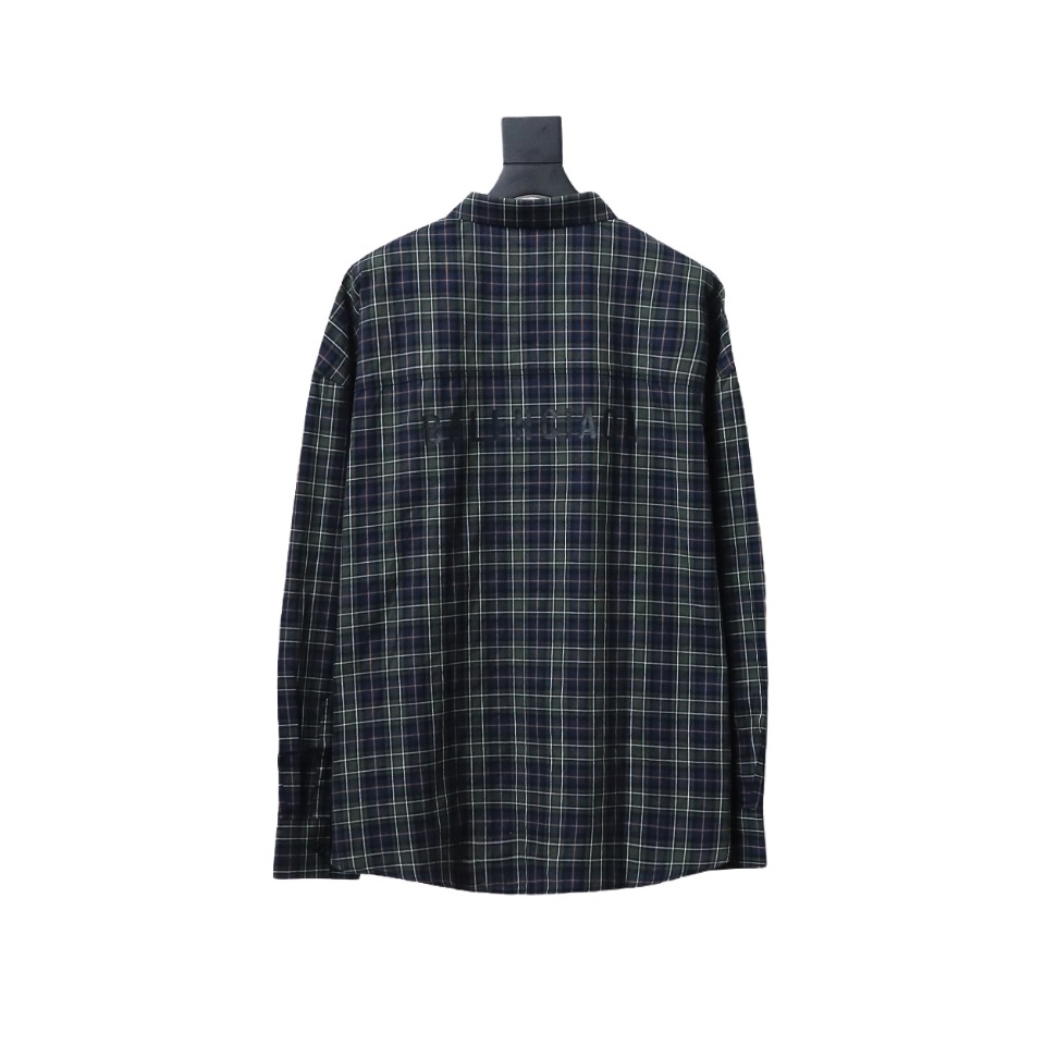 Balenciaga Plaid Print Shirt