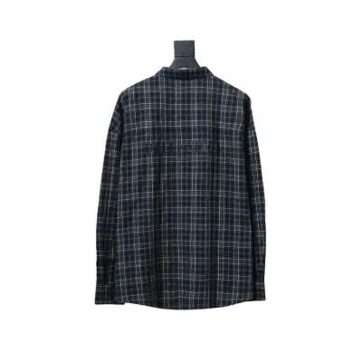 Balenciaga Plaid Print Shirt 02