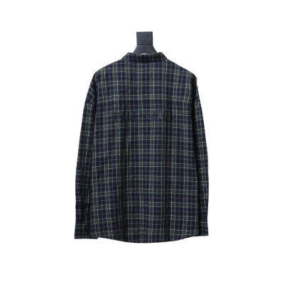 Balenciaga Plaid Print Shirt 02