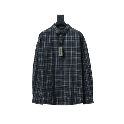 Balenciaga Plaid Print Shirt 01