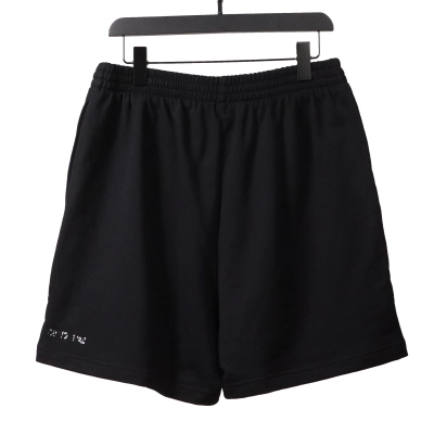 Balenciaga Reverse Logo Embroidered Lettering Shorts 02