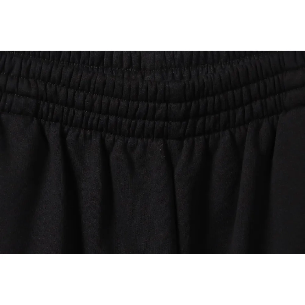 Balenciaga Reverse Logo Embroidered Lettering Shorts