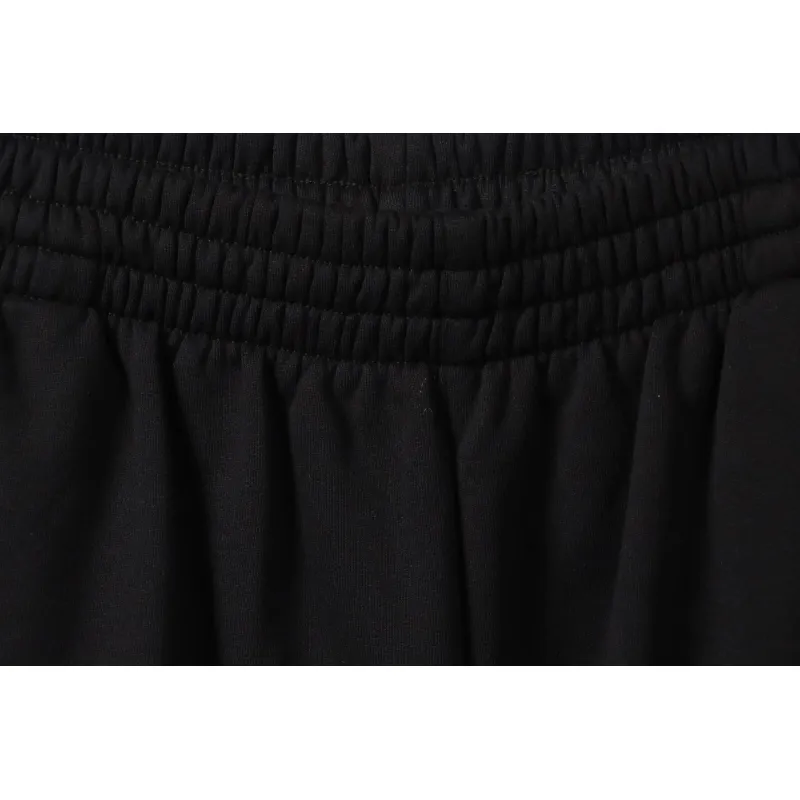 Balenciaga Reverse Logo Embroidered Lettering Shorts