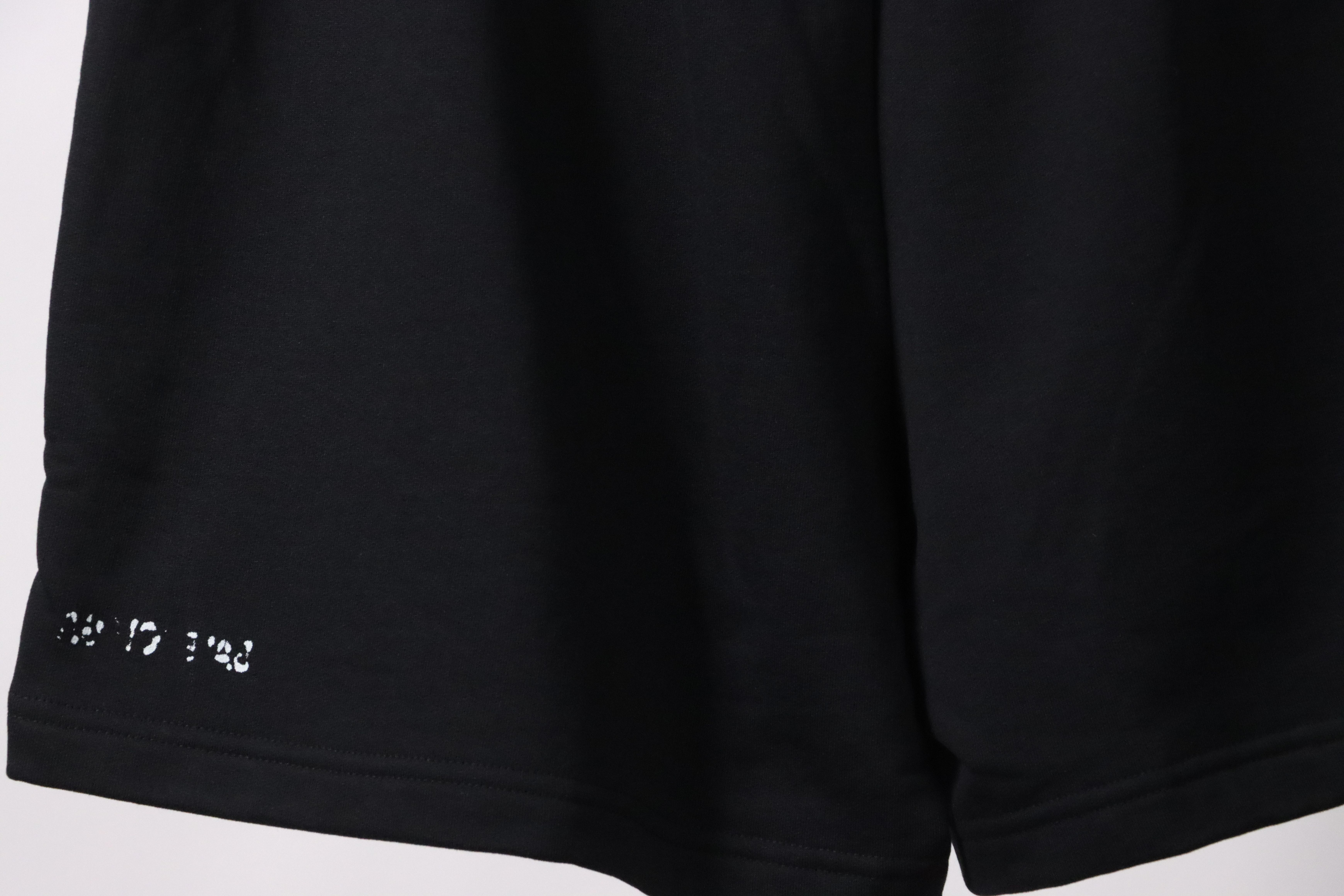 Balenciaga Reverse Logo Embroidered Lettering Shorts
