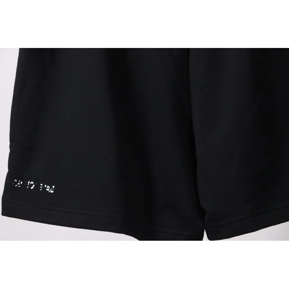Balenciaga Reverse Logo Embroidered Lettering Shorts