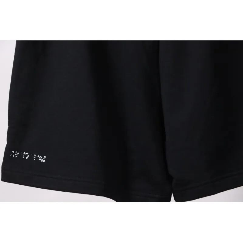 Balenciaga Reverse Logo Embroidered Lettering Shorts