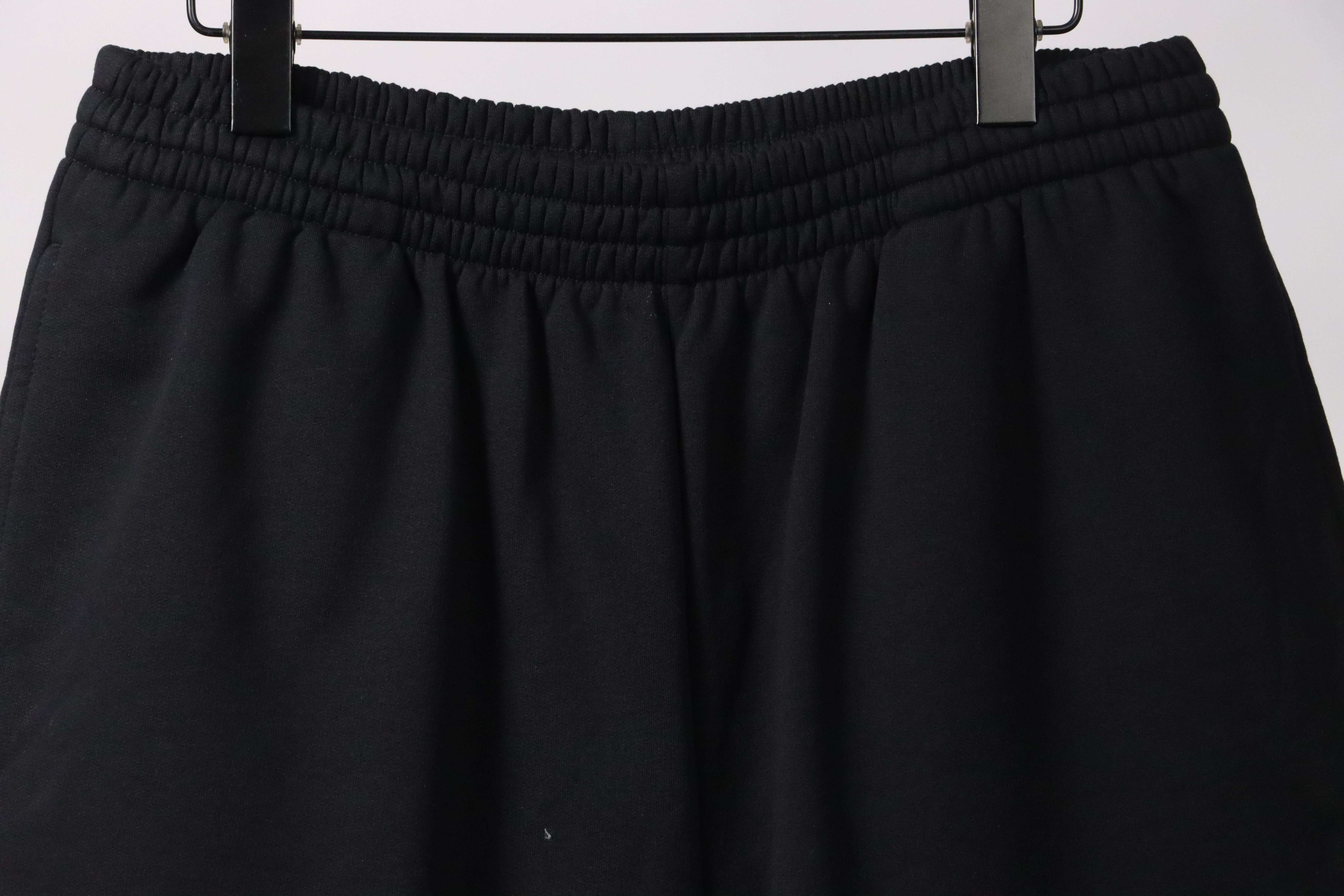 Balenciaga Reverse Logo Embroidered Lettering Shorts