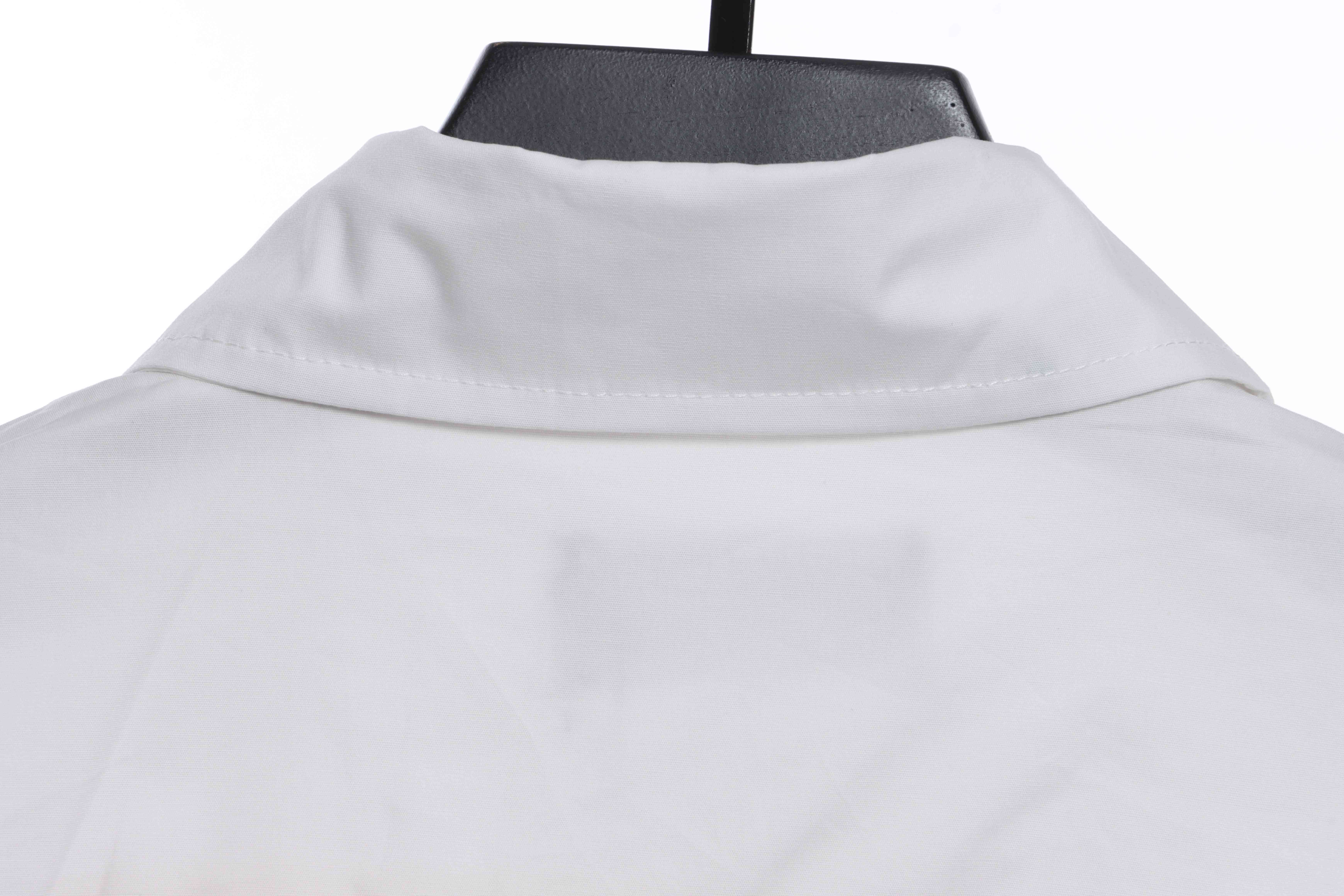 Balenciaga Reverse LOGO Embroidered Short-Sleeved Shirt (Special Offer)