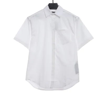 Balenciaga Reverse LOGO Embroidered Short-Sleeved Shirt (Special Offer) 01