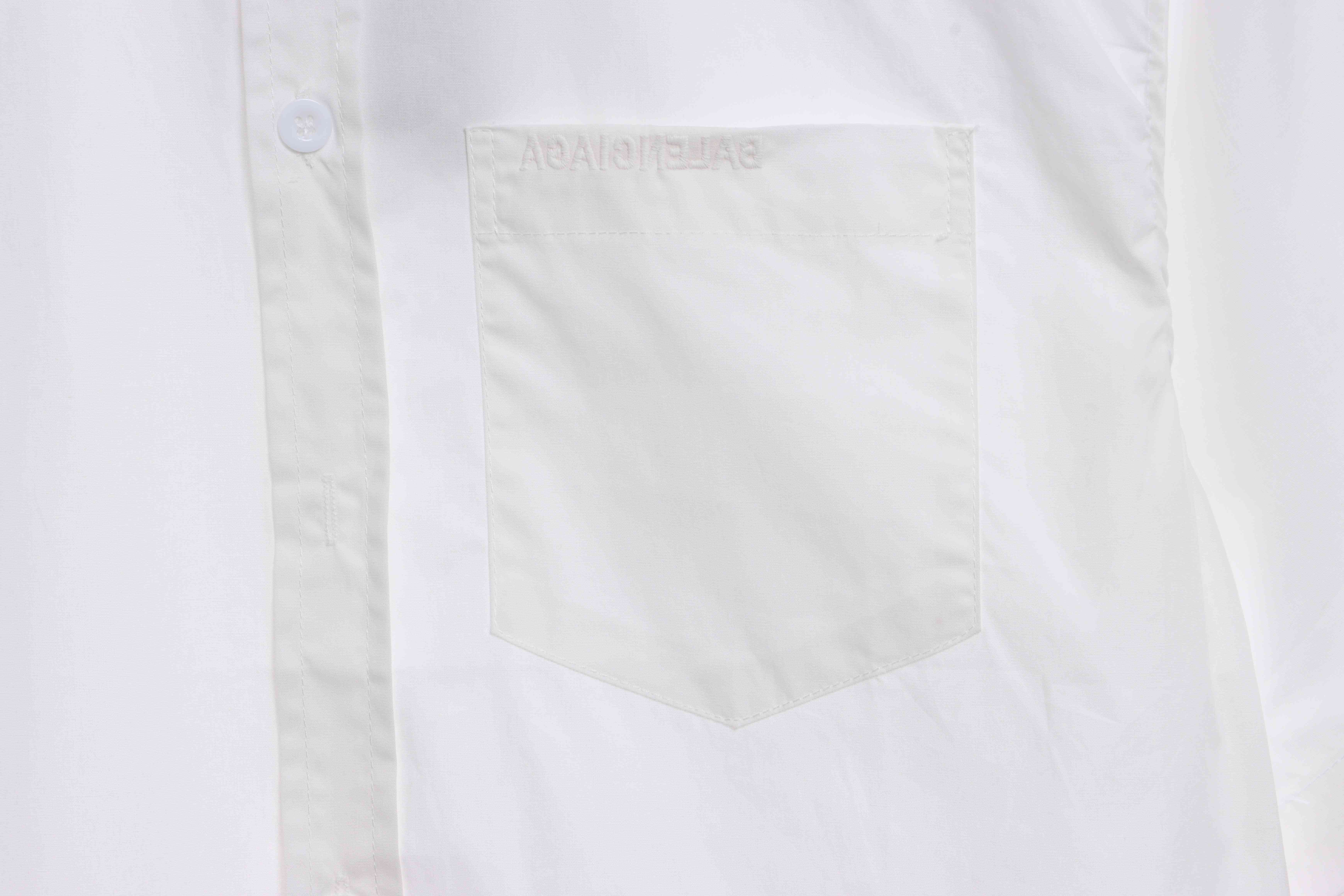 Balenciaga Reverse LOGO Embroidered Short-Sleeved Shirt (Special Offer)