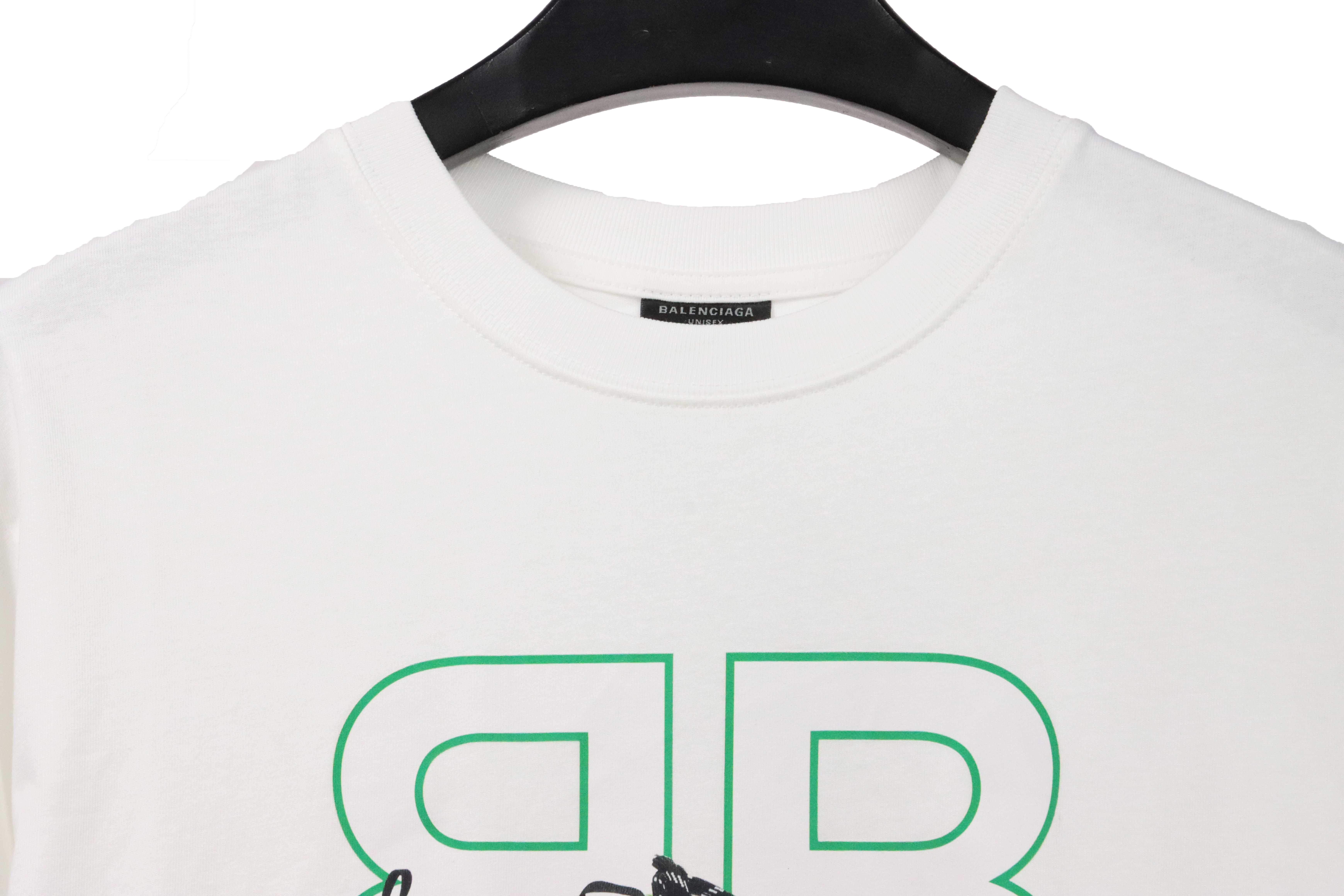 Balenciaga Shoes And Letter Short Sleeves (Special Offer)