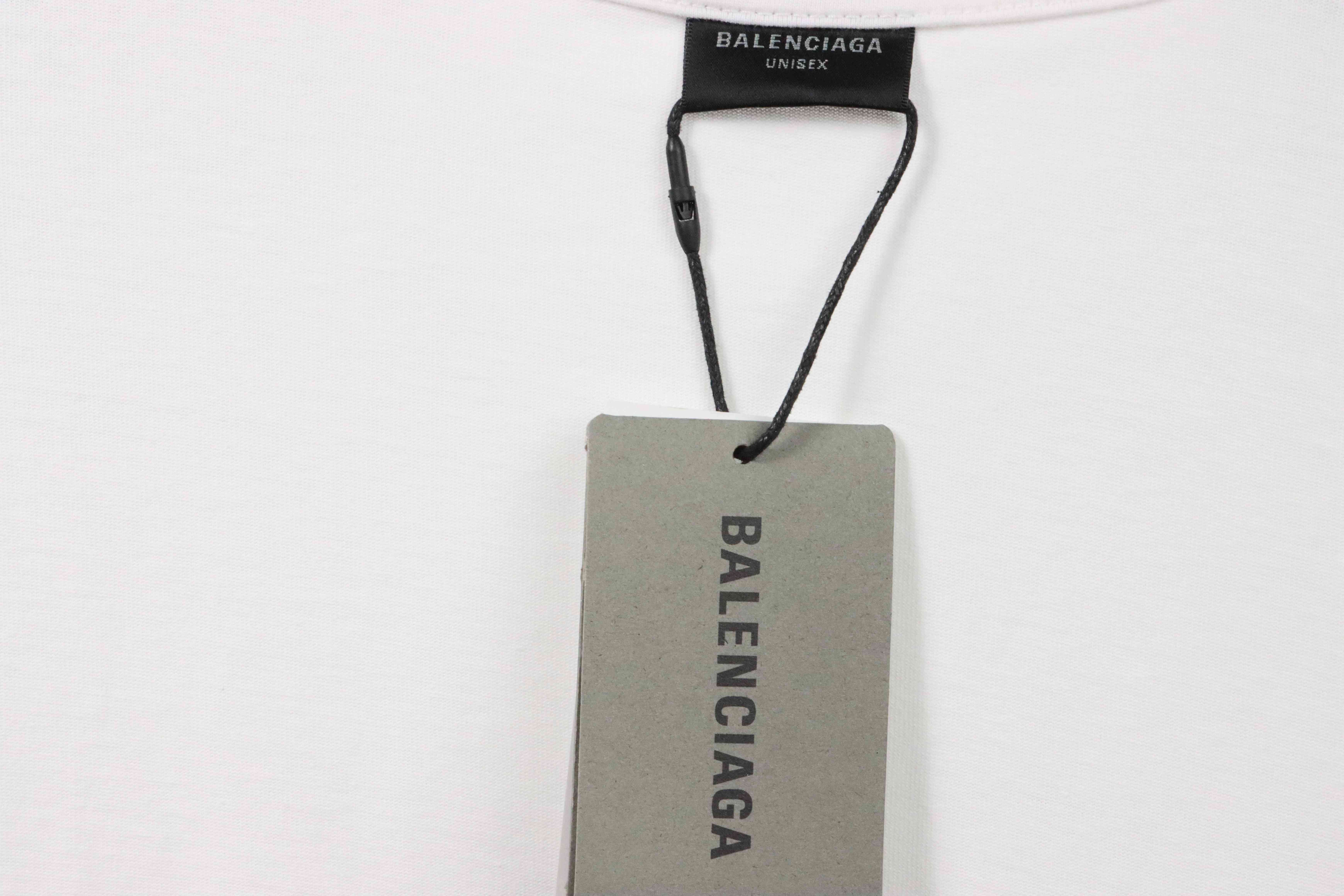 Balenciaga Shoes And Letter Short Sleeves (Special Offer)