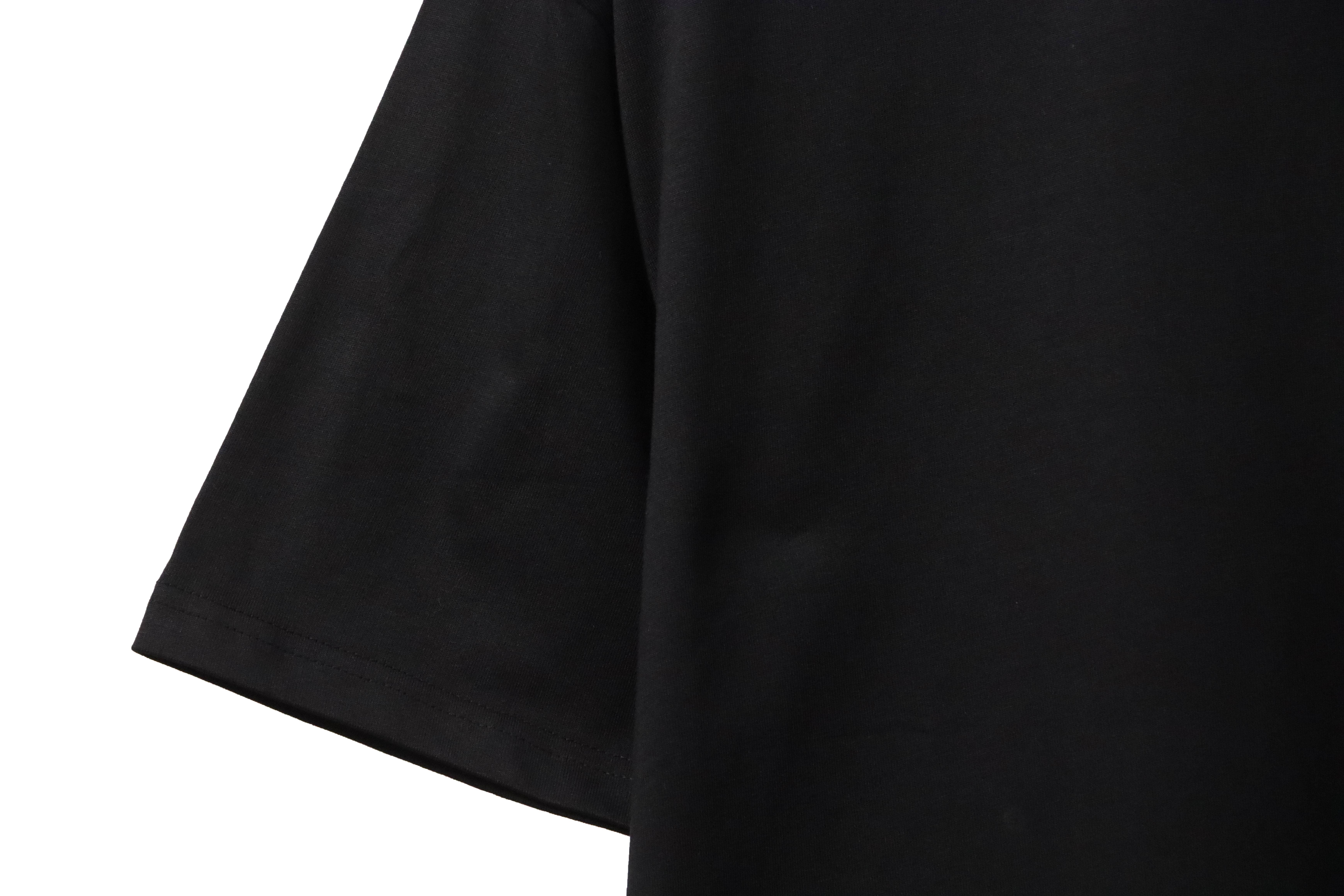 Balenciaga Simple Graffiti Small Letters Short Sleeve Black