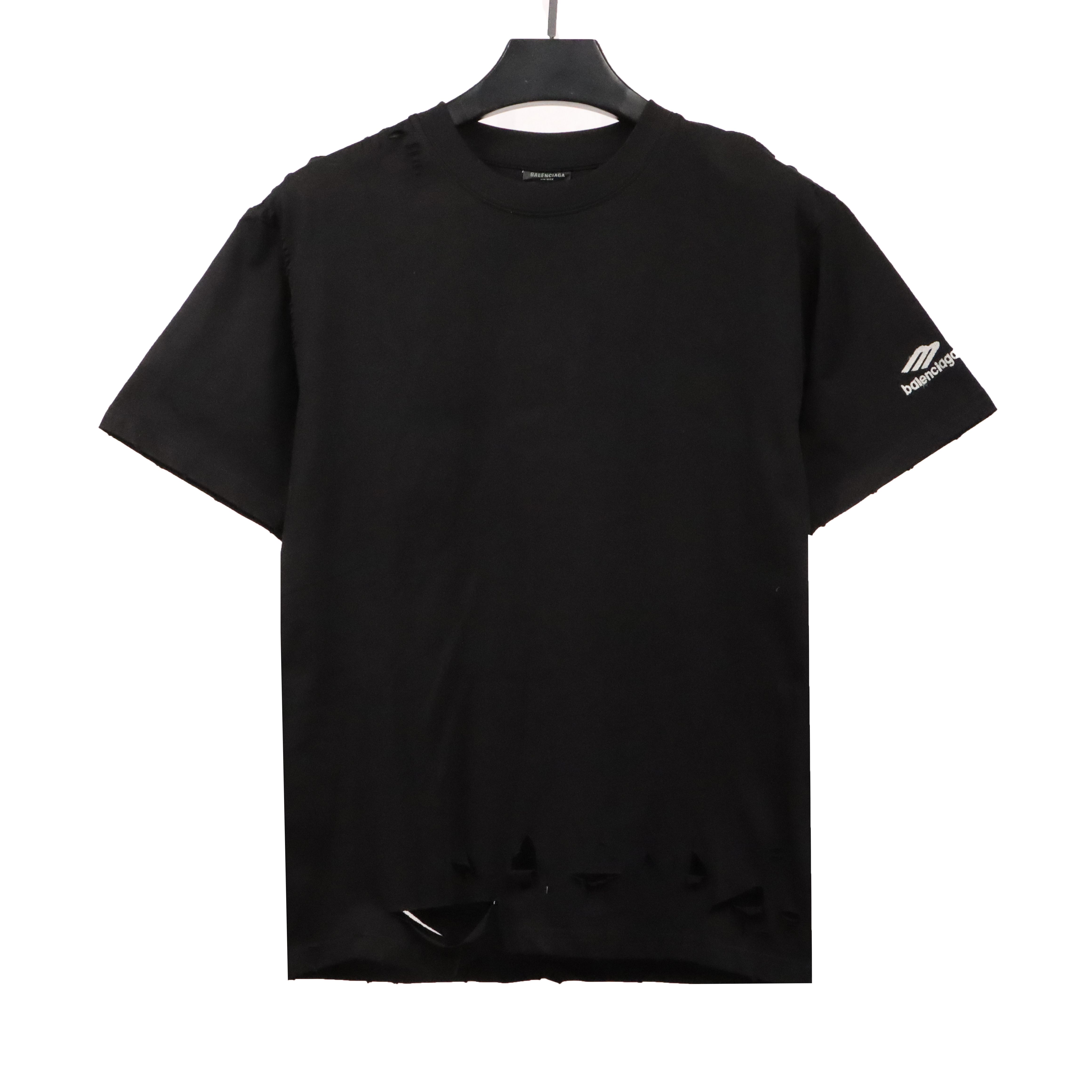 Balenciaga Sleeve M Logo Embroidered Short Sleeves (Special Offer)