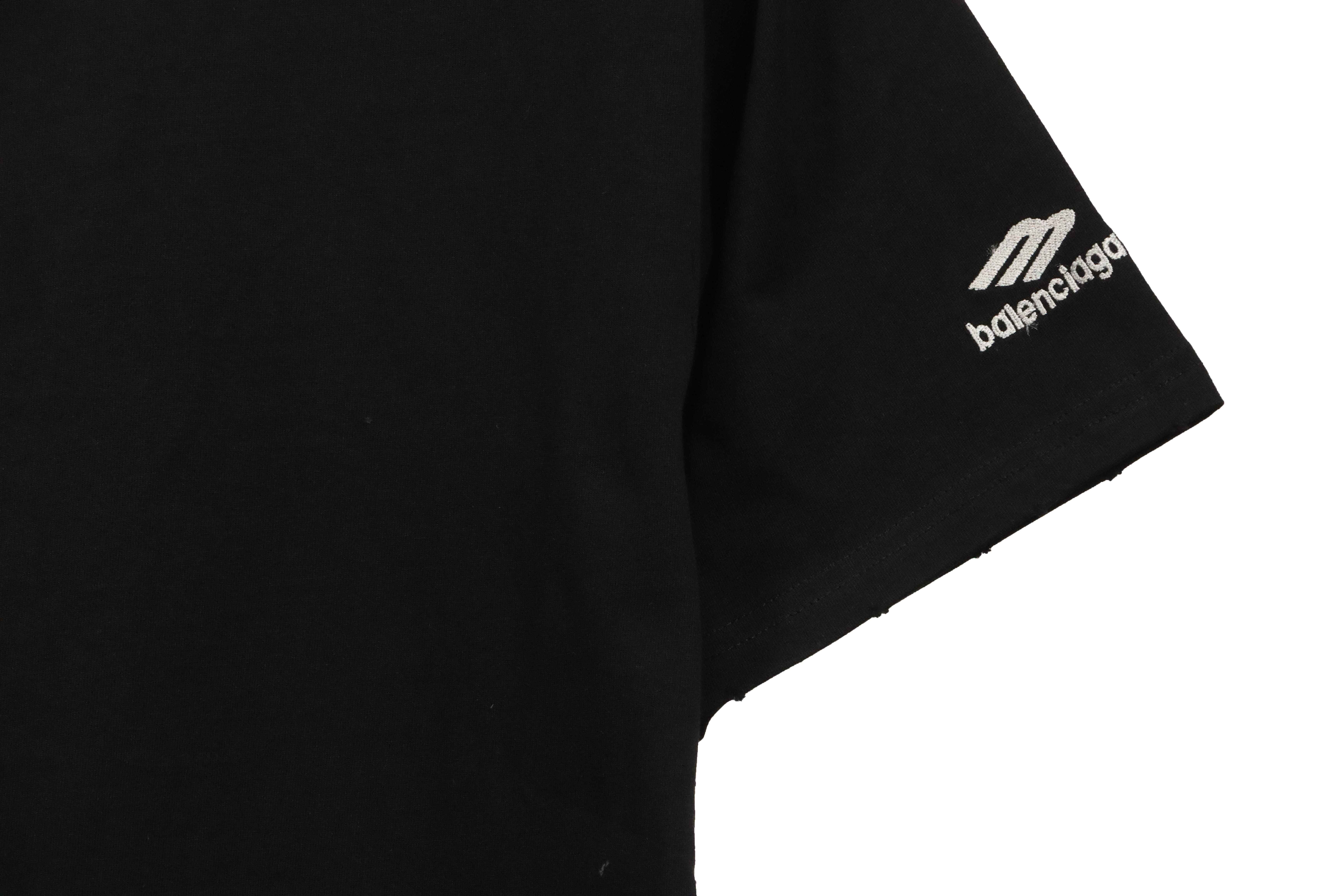 Balenciaga Sleeve M Logo Embroidered Short Sleeves (Special Offer)