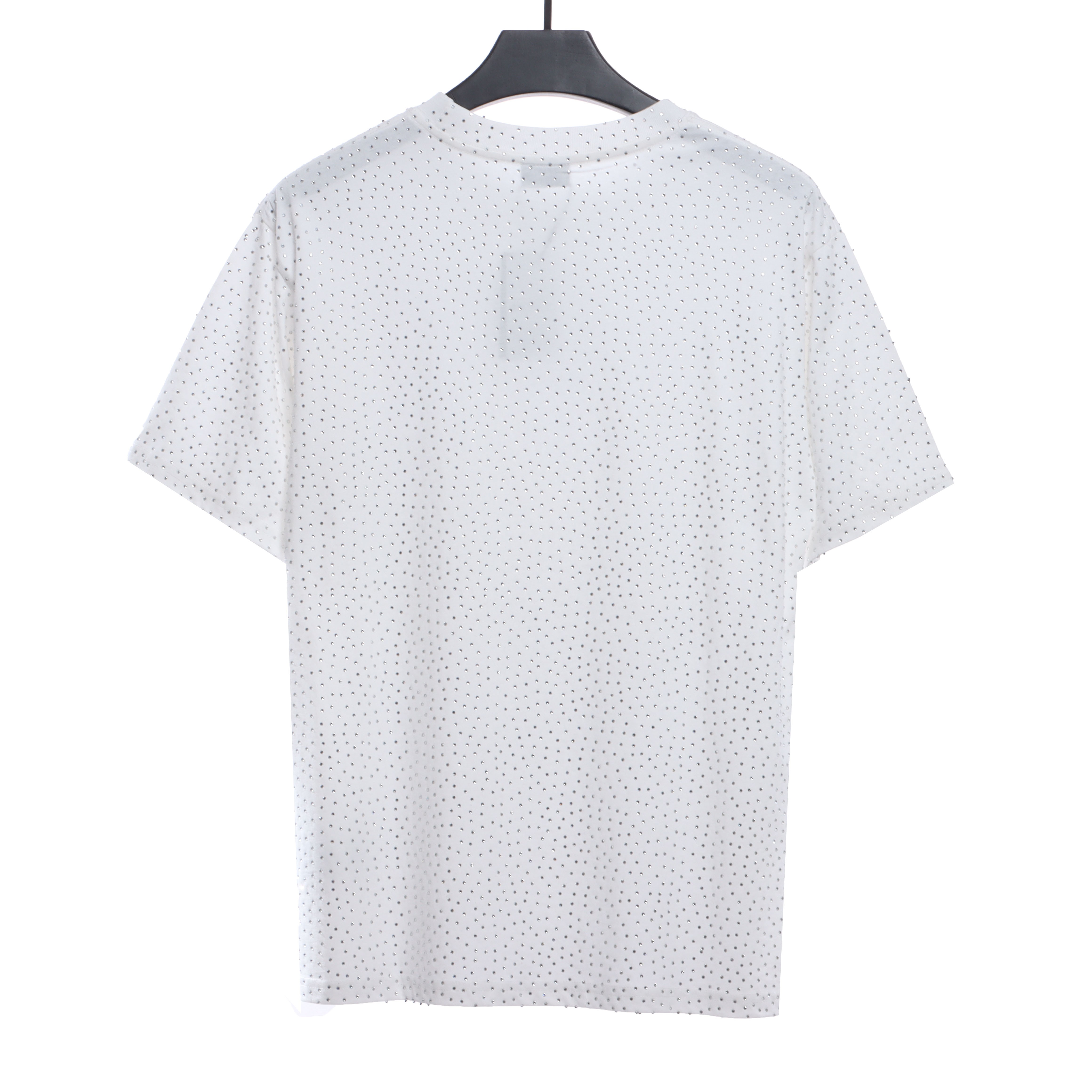 Balenciaga Starry Rhinestone Distressed Short Sleeves