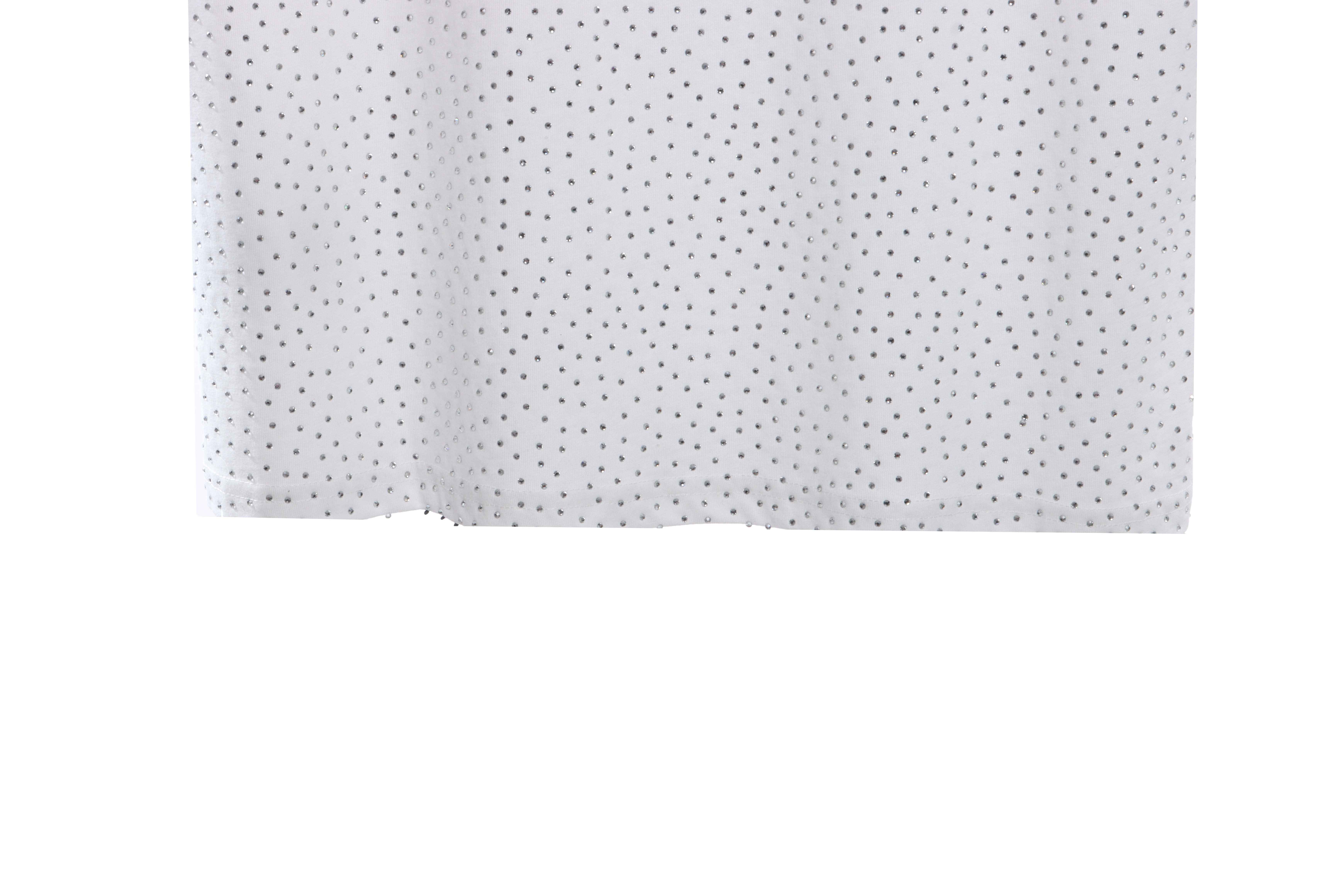 Balenciaga Starry Rhinestone Distressed Short Sleeves