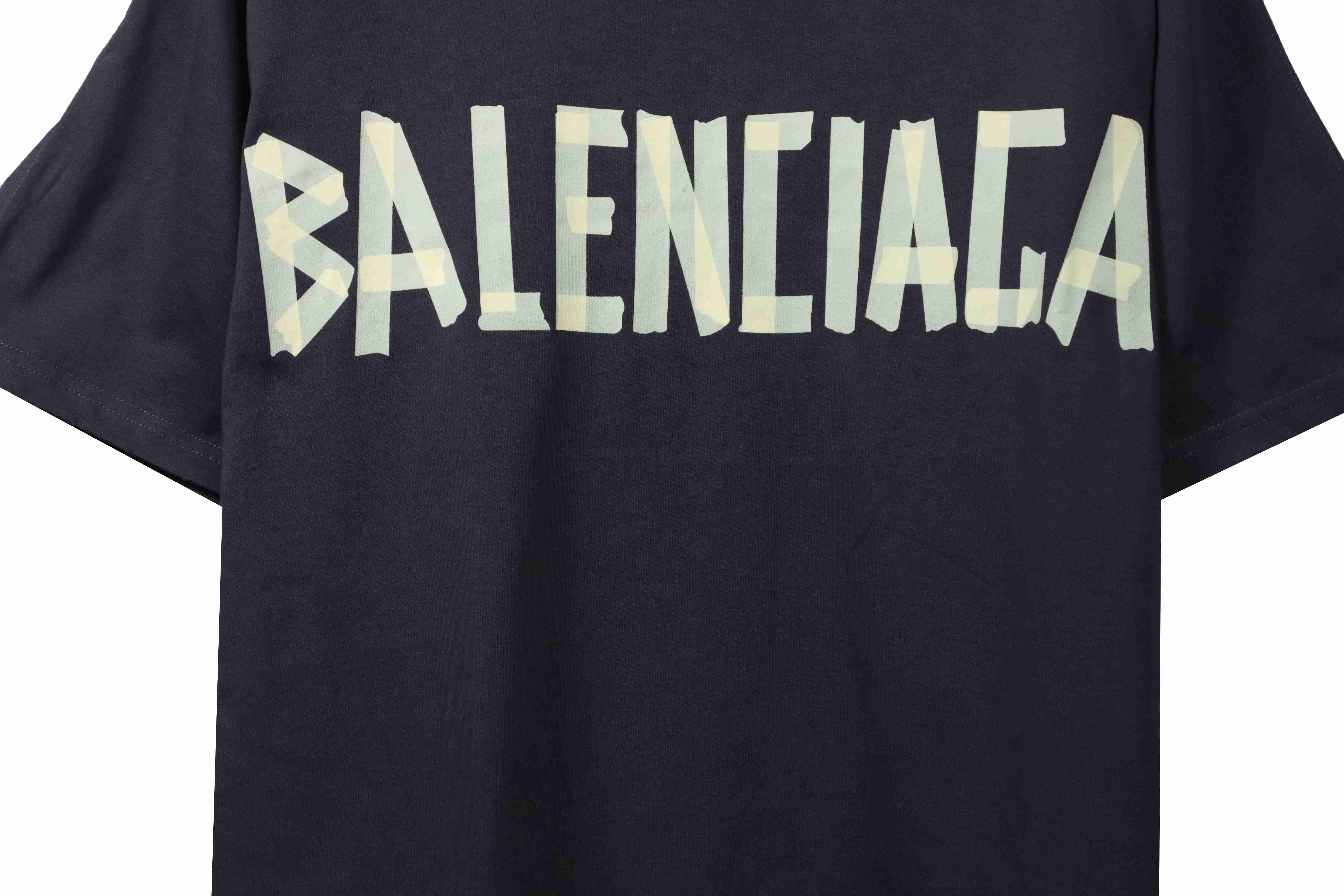 Balenciaga Tape Logo Short Sleeves