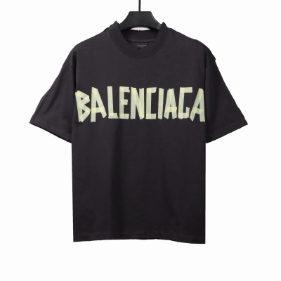 Balenciaga Tape Logo Short Sleeves 01