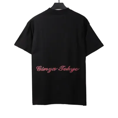 Balenciaga Tokyo Tower Night View Short Sleeve Black 02