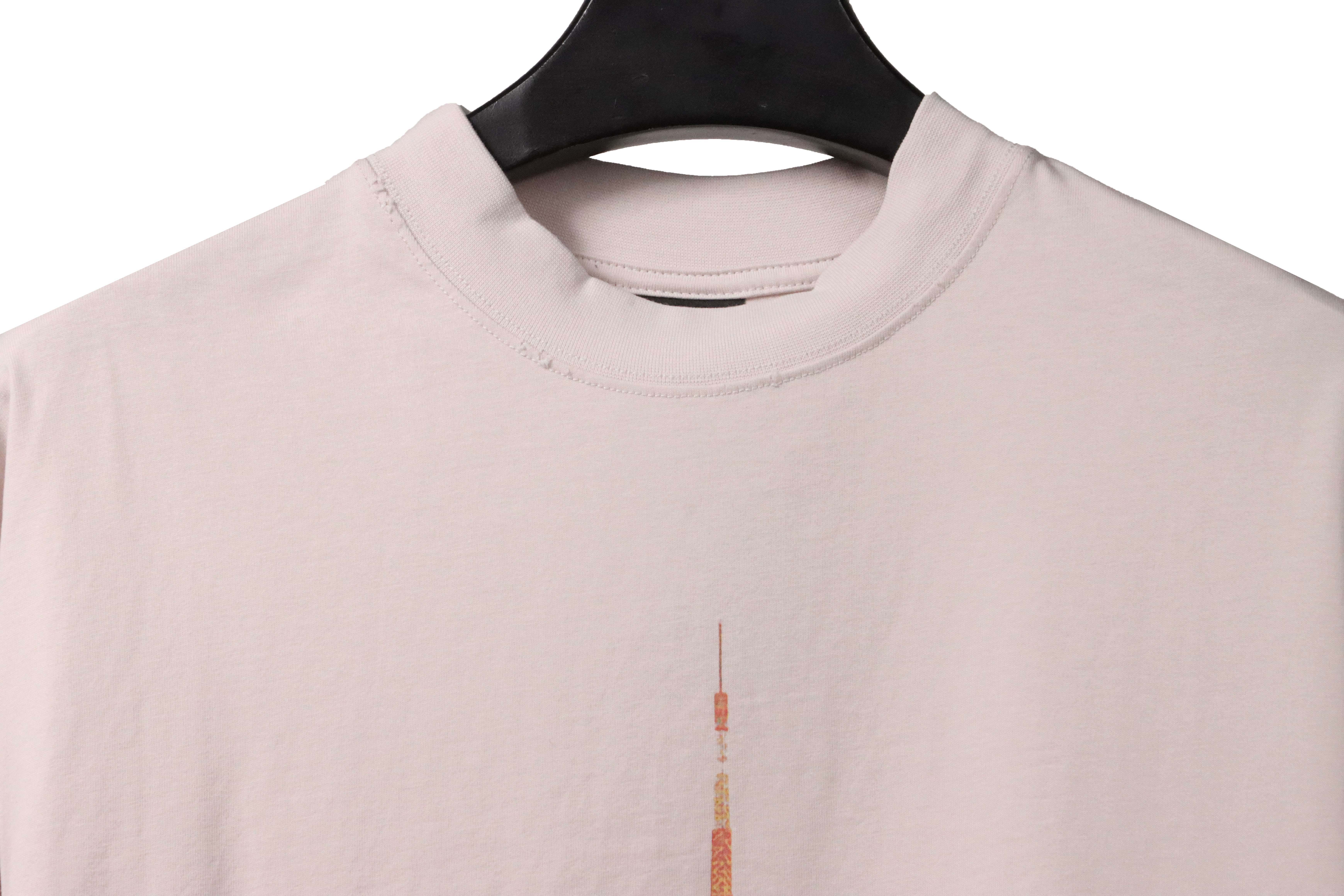 Balenciaga Tokyo Tower Night View Short Sleeve White