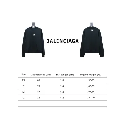 Balenciaga Under Armour Co-Branded Embroidered T-shirt Long Sleeves 02