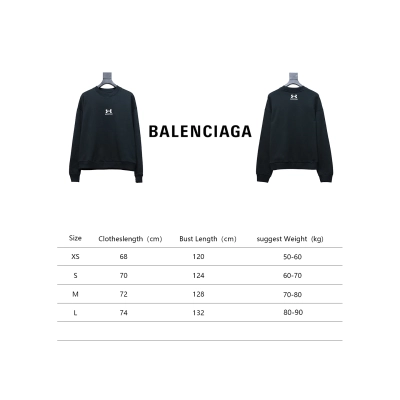 Balenciaga Under Armour Co-Branded Embroidered T-shirt Long Sleeves 02