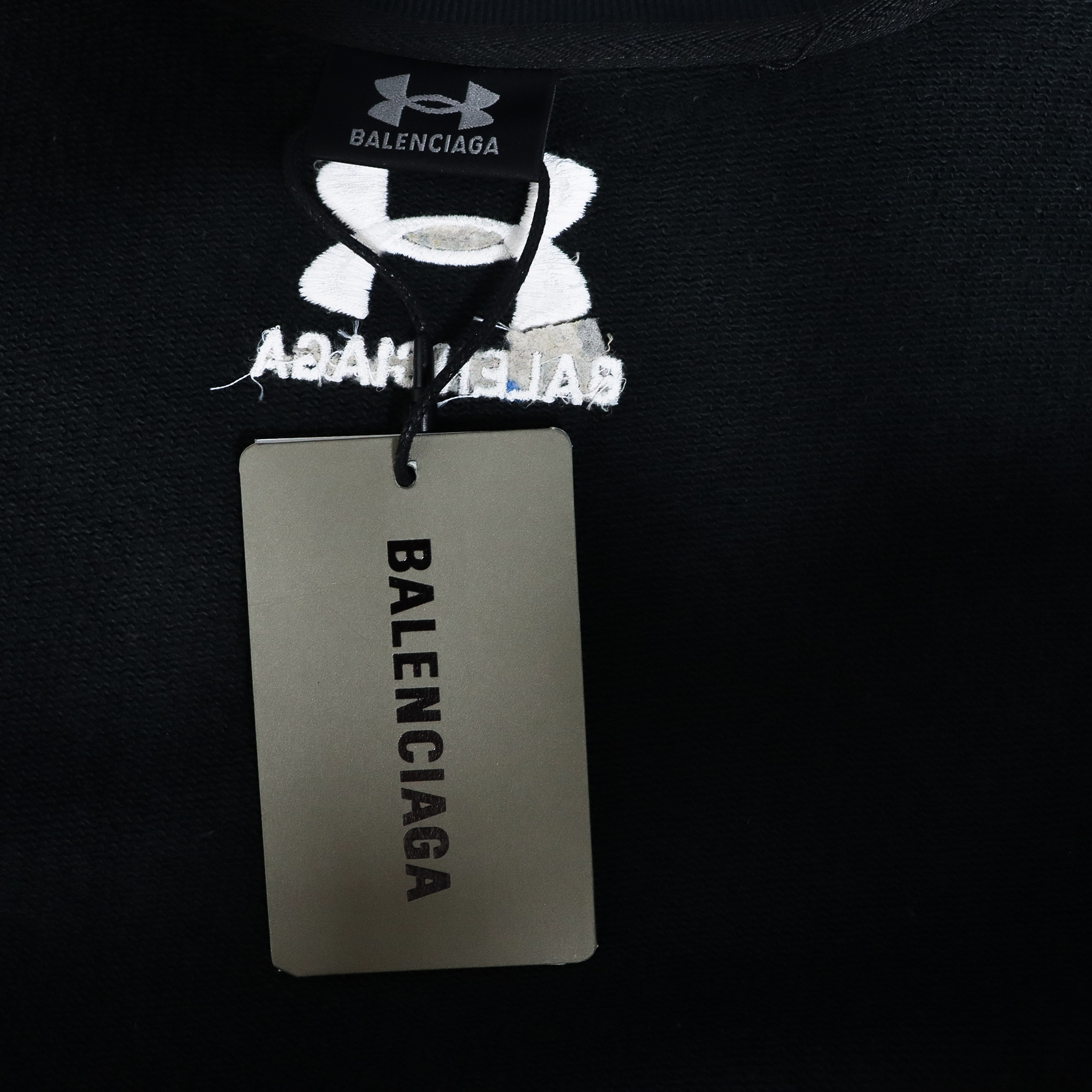 Balenciaga Under Armour Co-Branded Embroidered T-shirt Long Sleeves