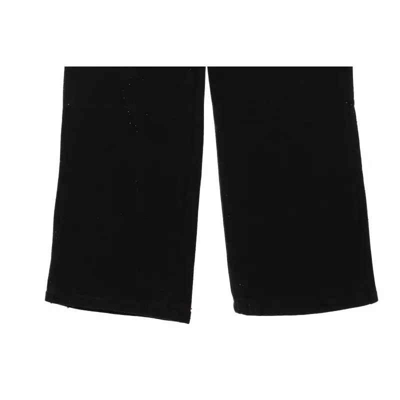 Balenciaga Washed Distressed Rhinestone Trousers